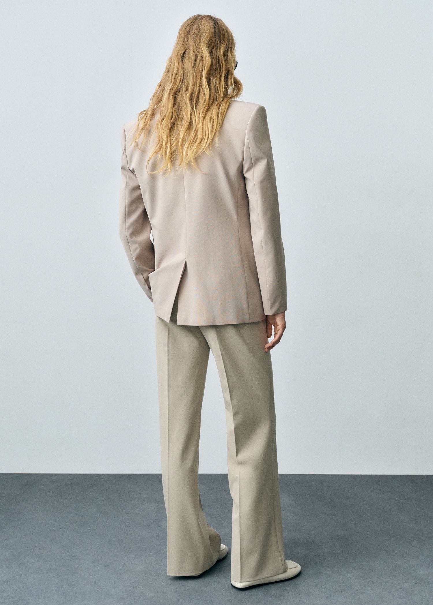 Mid-rise flare trousers - Reverse of the article