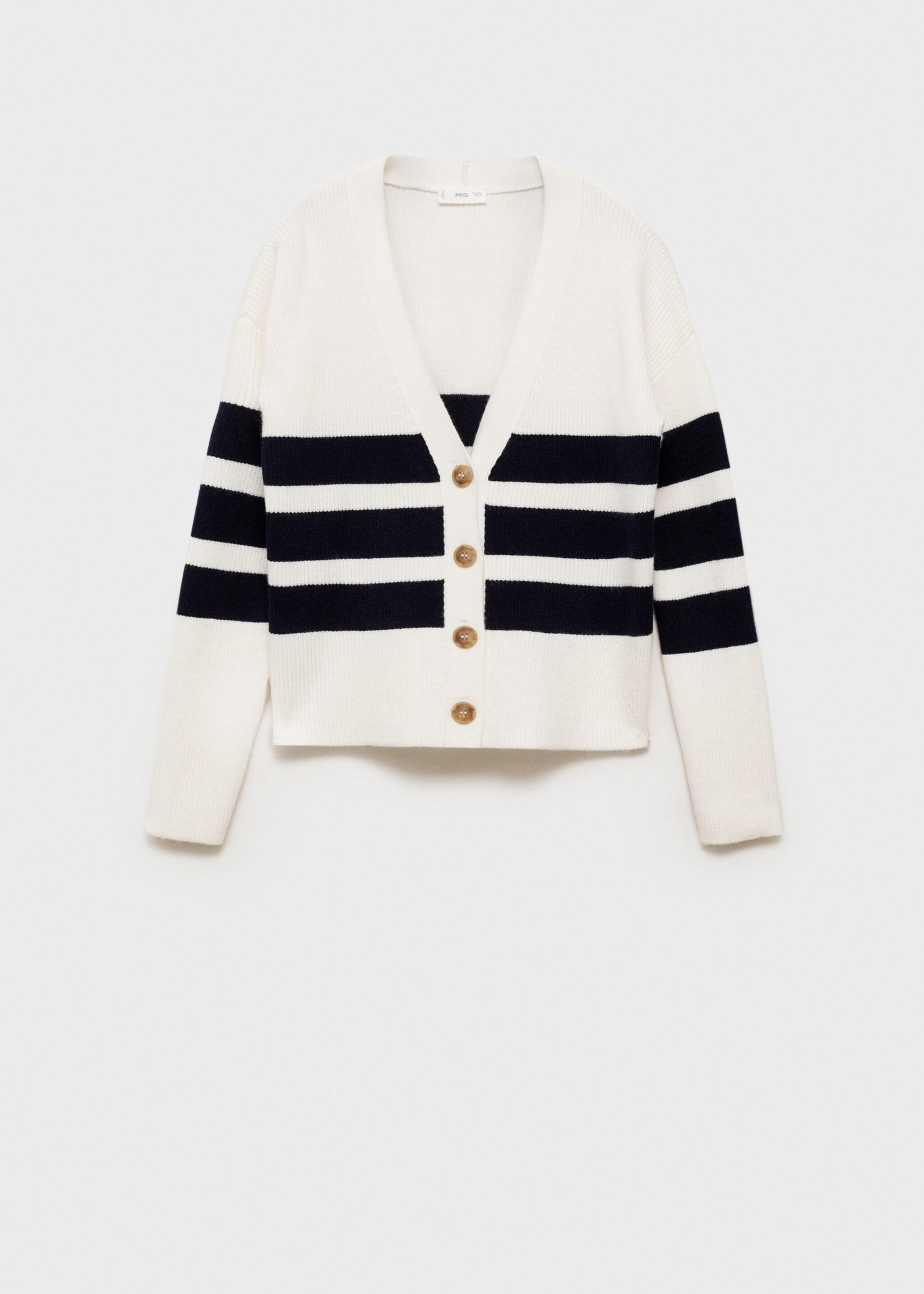 Stripped knit cardigan - Article without model