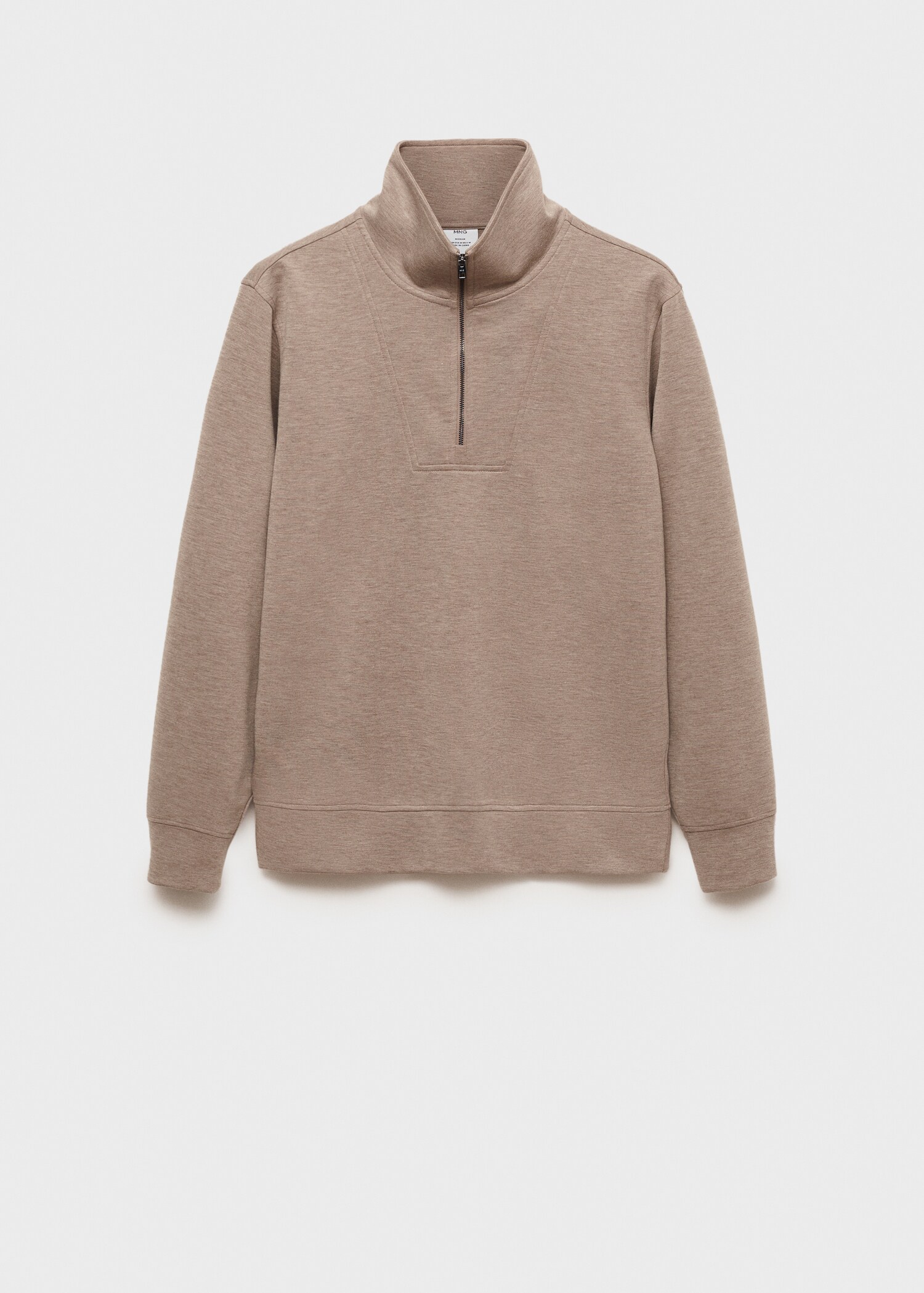 Sudadera regular fit cuello cremallera - Artículo sin modelo