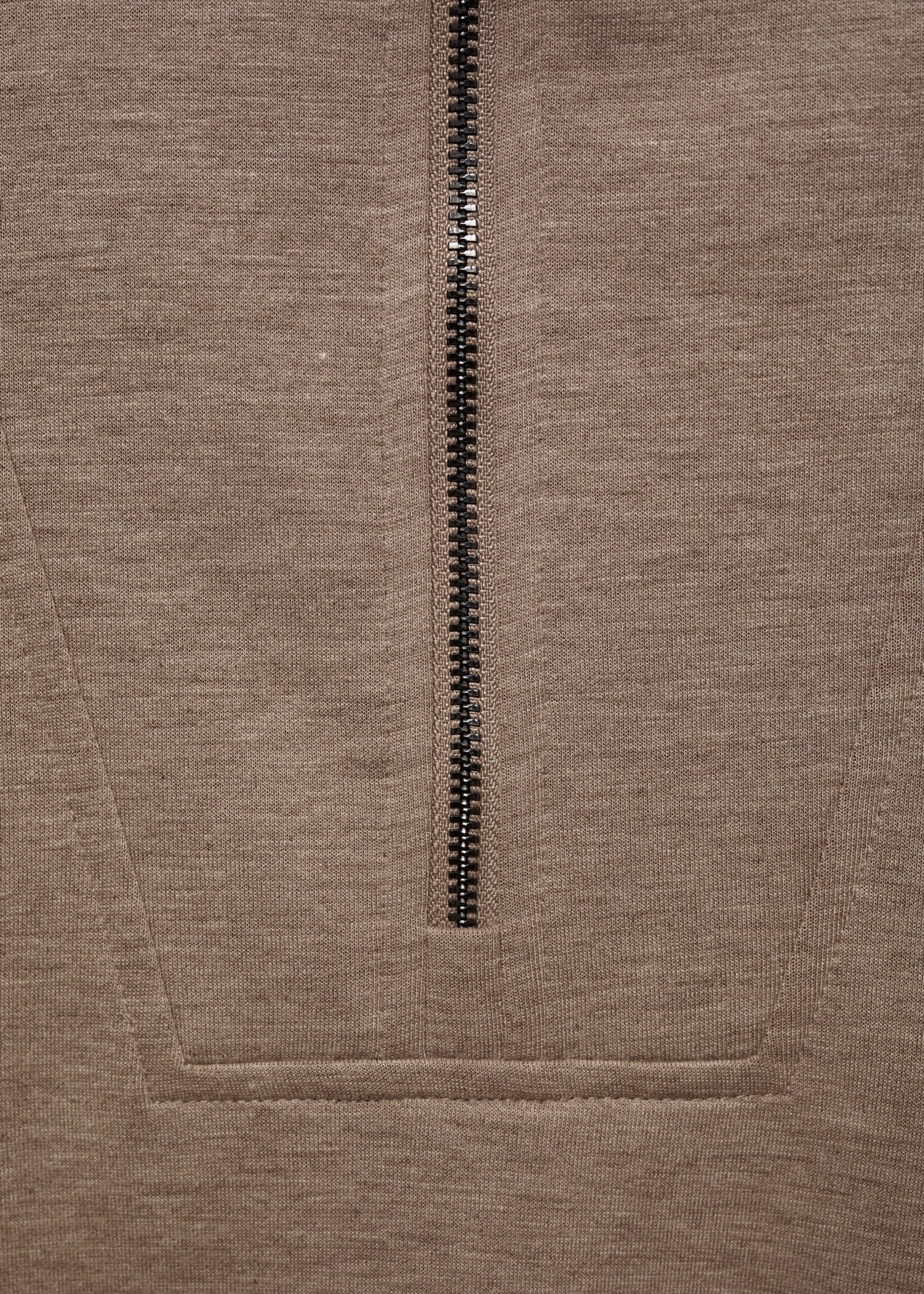 Regular-fit zip-neck sweatshirt - Details of the article 0