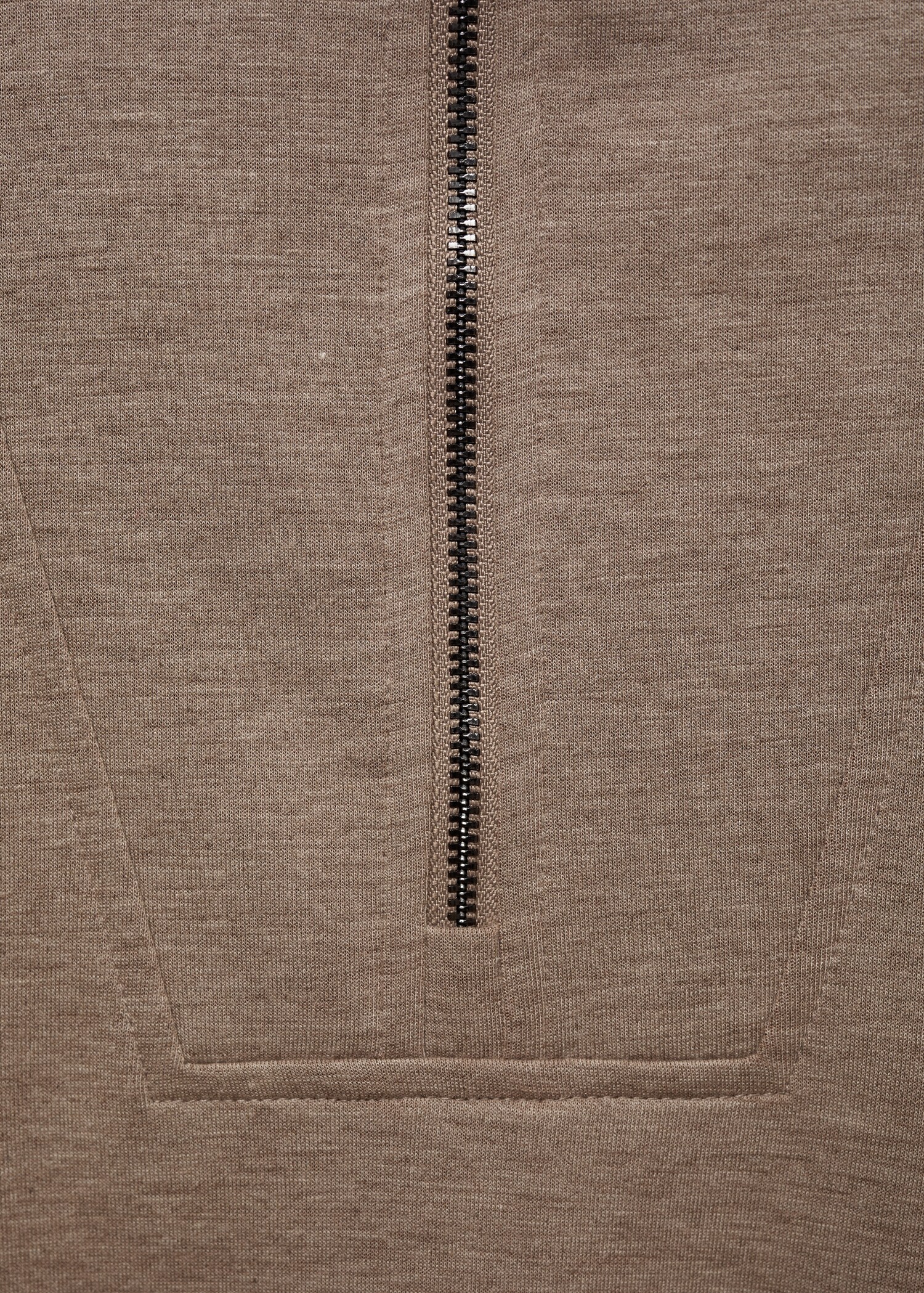 Sudadera regular fit cuello cremallera - Detalle del artículo 0