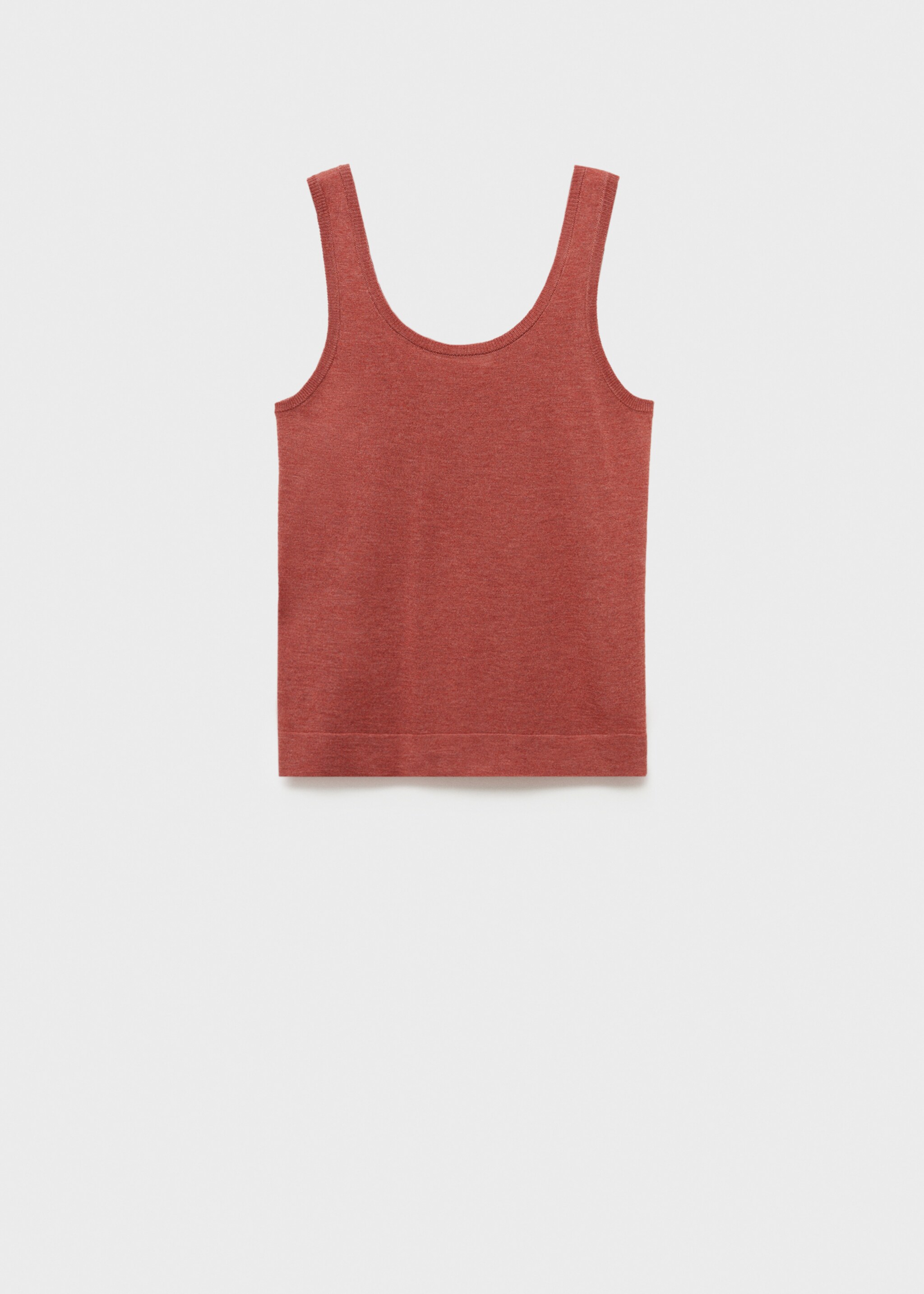 Rib-knit tank top - Article without model