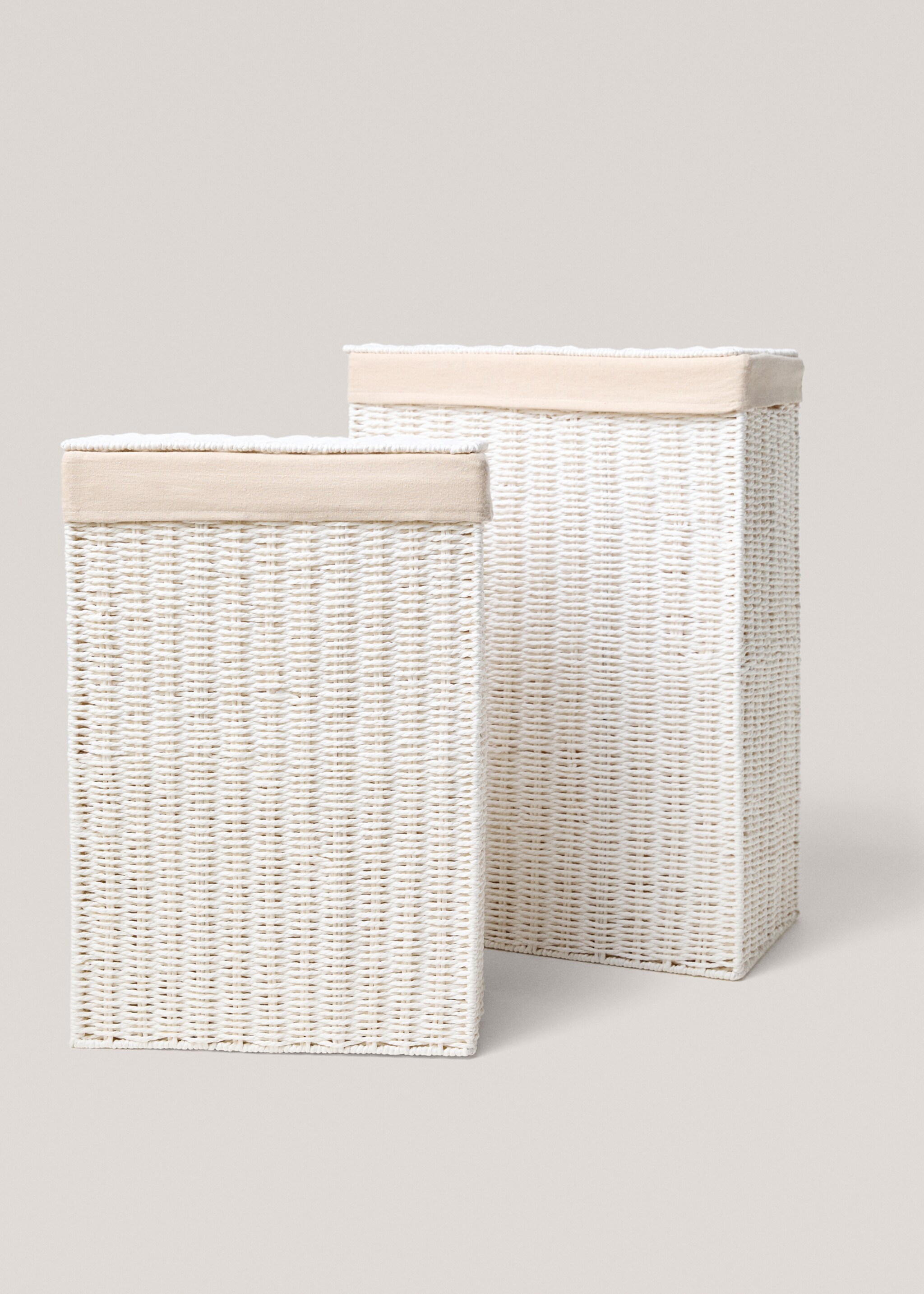 Grand panier à linge en papier tressé - Détail de l'article 4