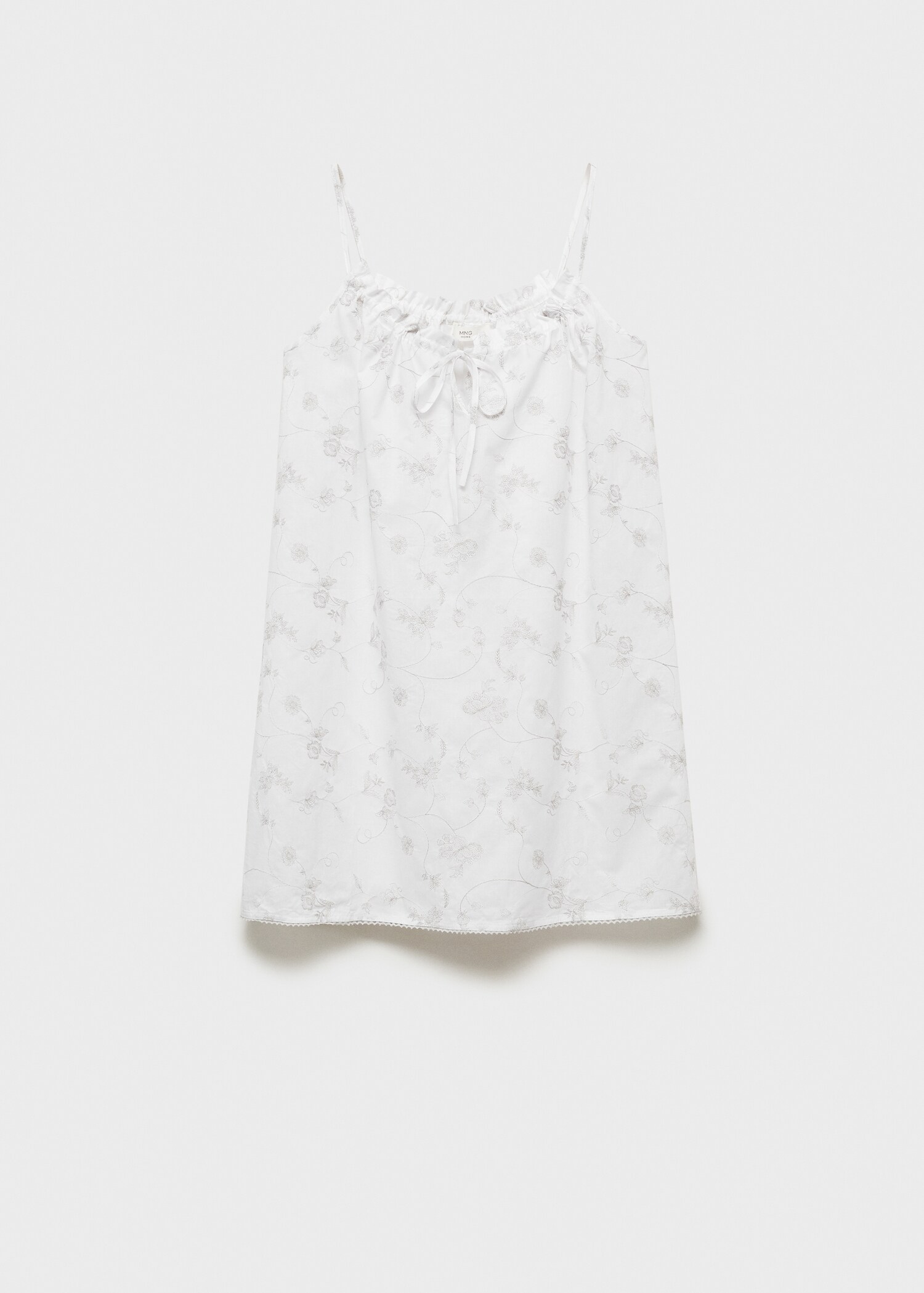 Floral embroidered nightgown - Товар без моделі
