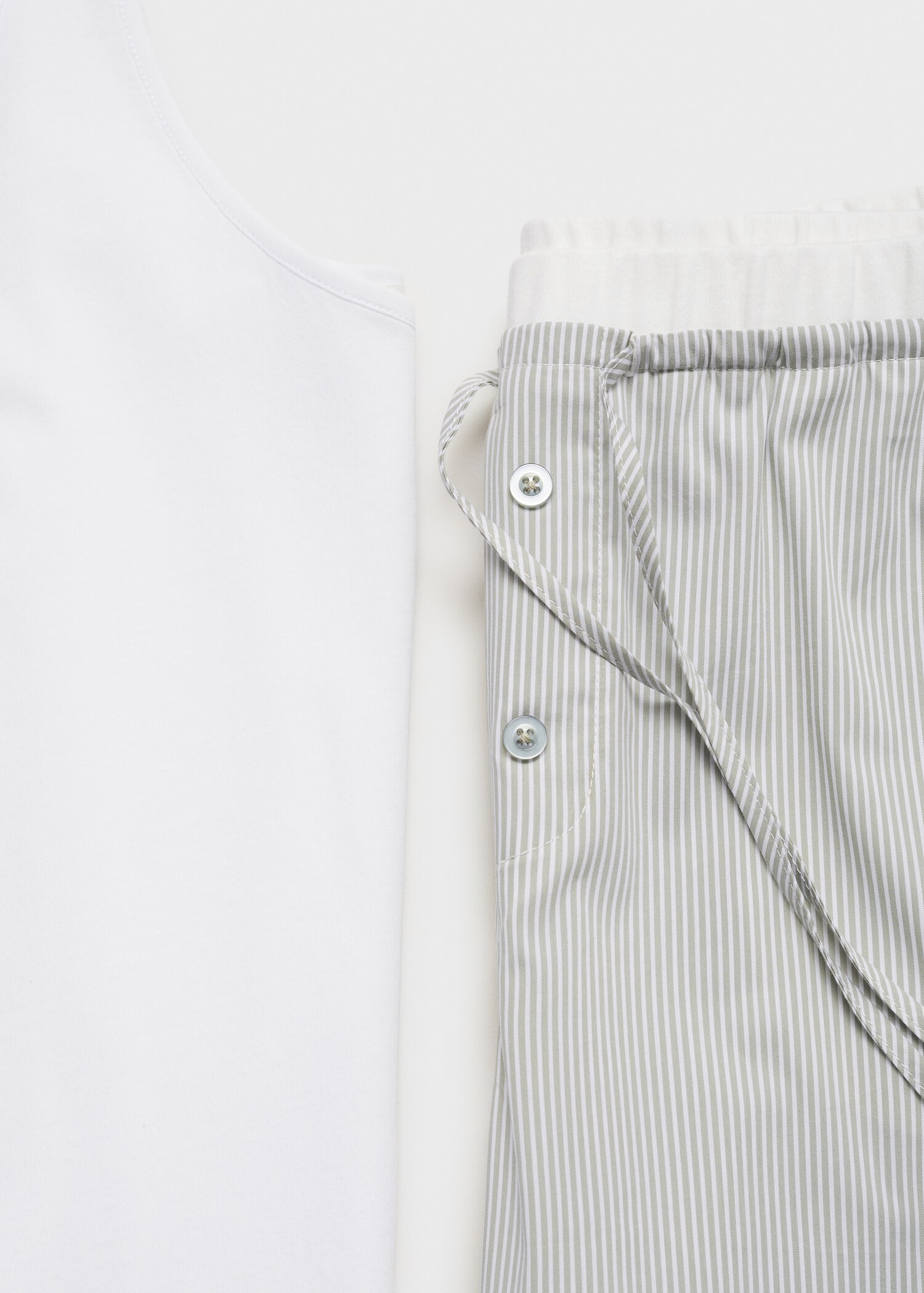 Pantaloni pigiama righe dettaglio elastico - Dettaglio dell'articolo 0