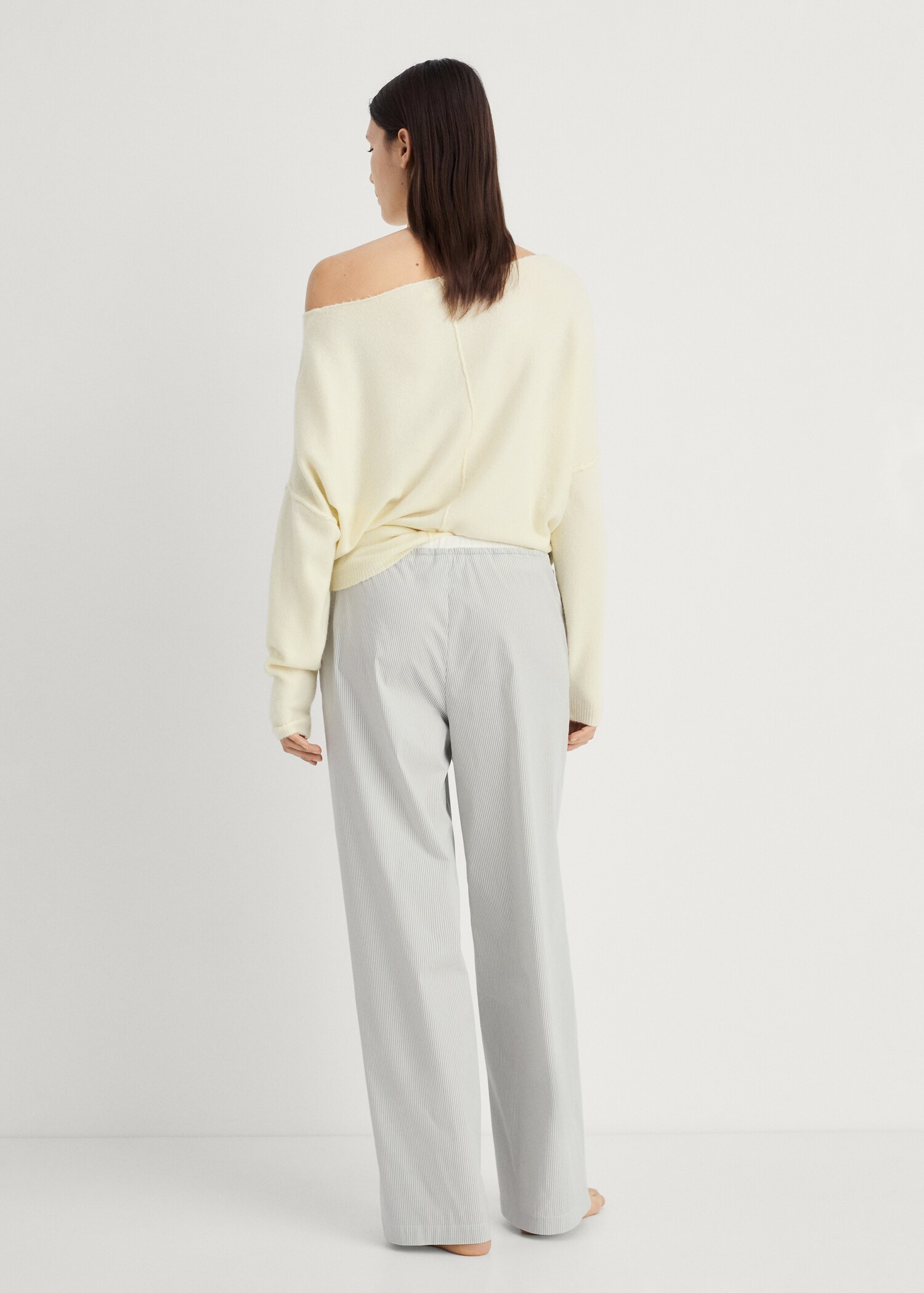 Pantaloni pigiama righe dettaglio elastico - Retro dell'articolo