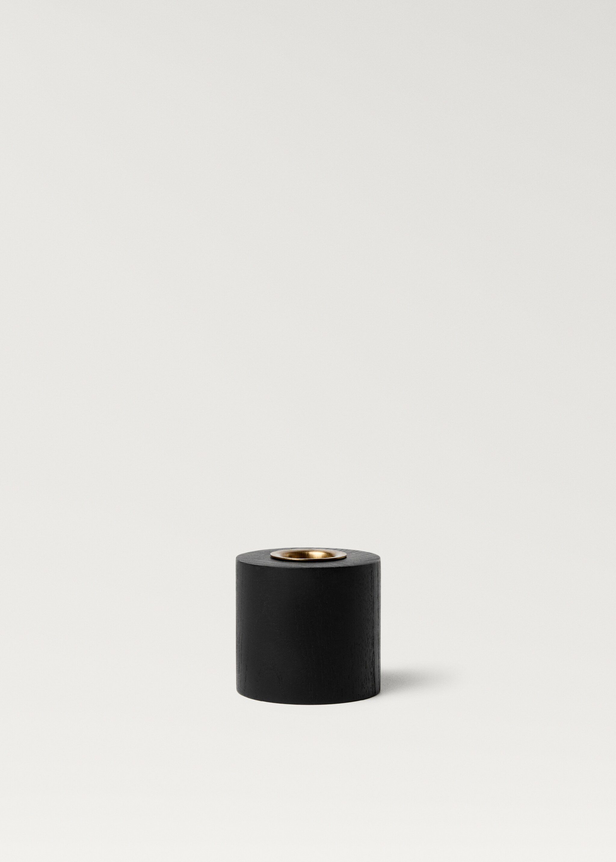 Cylindrical wooden candleholder - Artykuł bez modela/modelki
