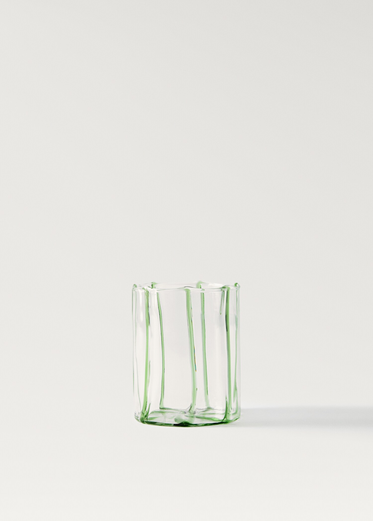 Verre en borosilicate avec lignes colorées - Article sans modèle