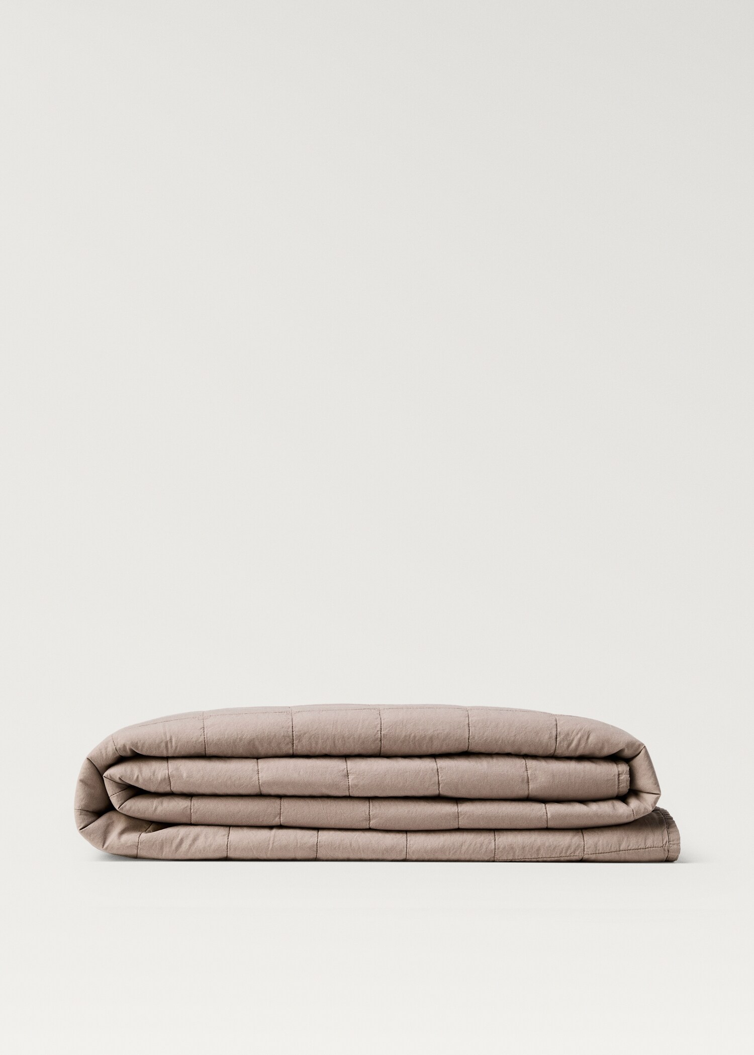 Édredon percale de coton garment-dyed carreaux lit 90/105 cm - Article sans modèle