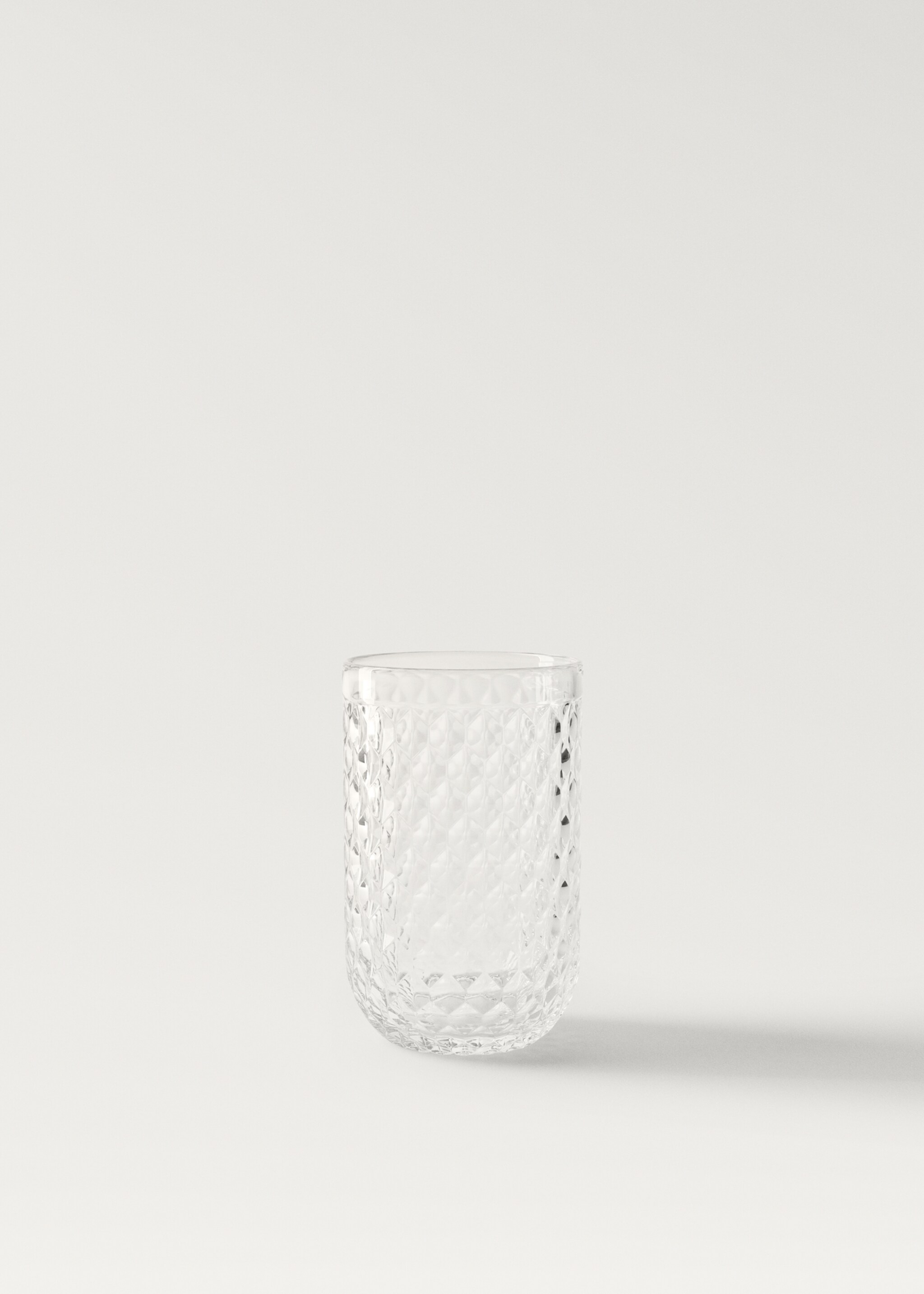 Medium geometric embossed glass - Article without model