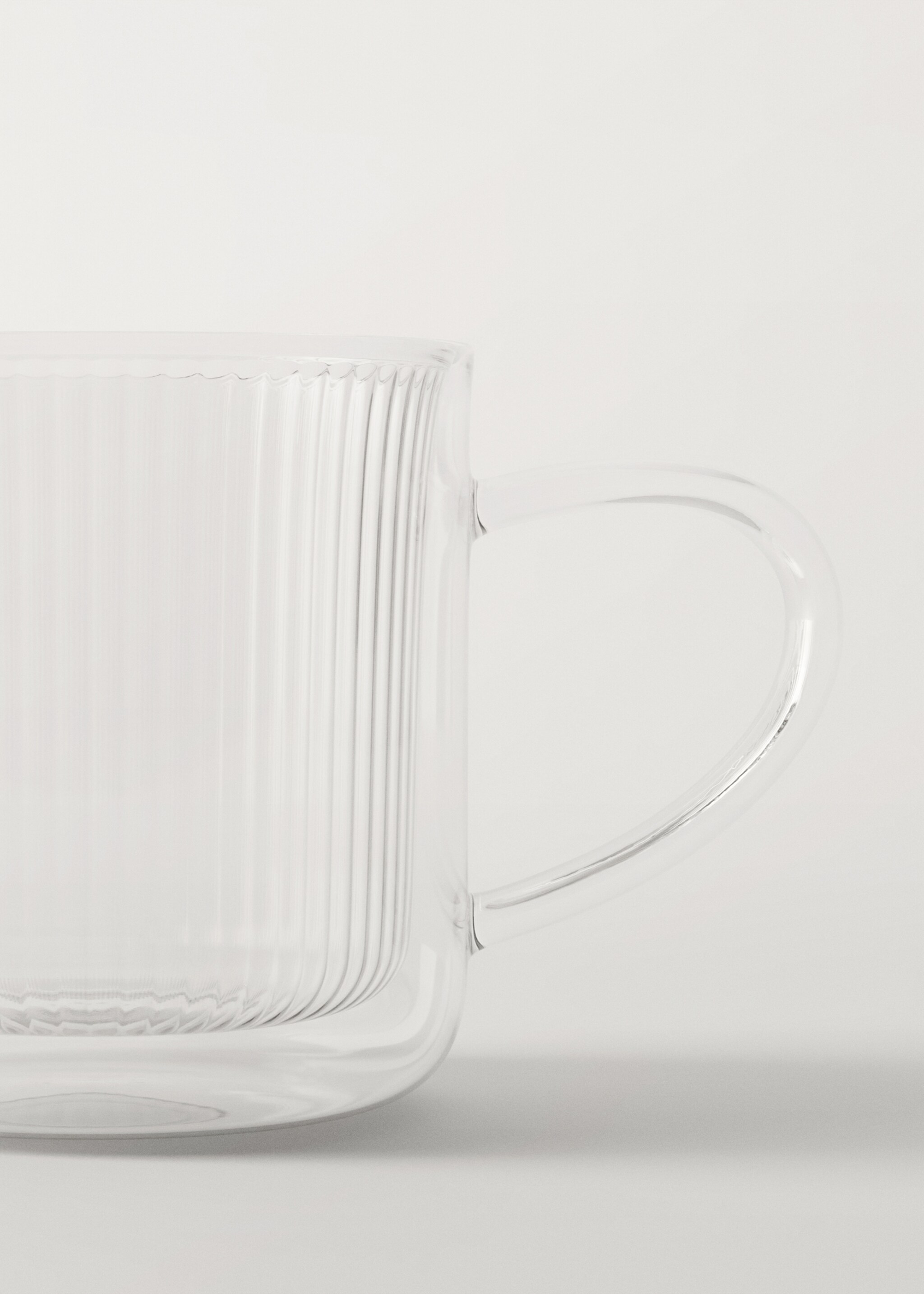Taza cappuccino borosilicato líneas - Detalle del artículo 2