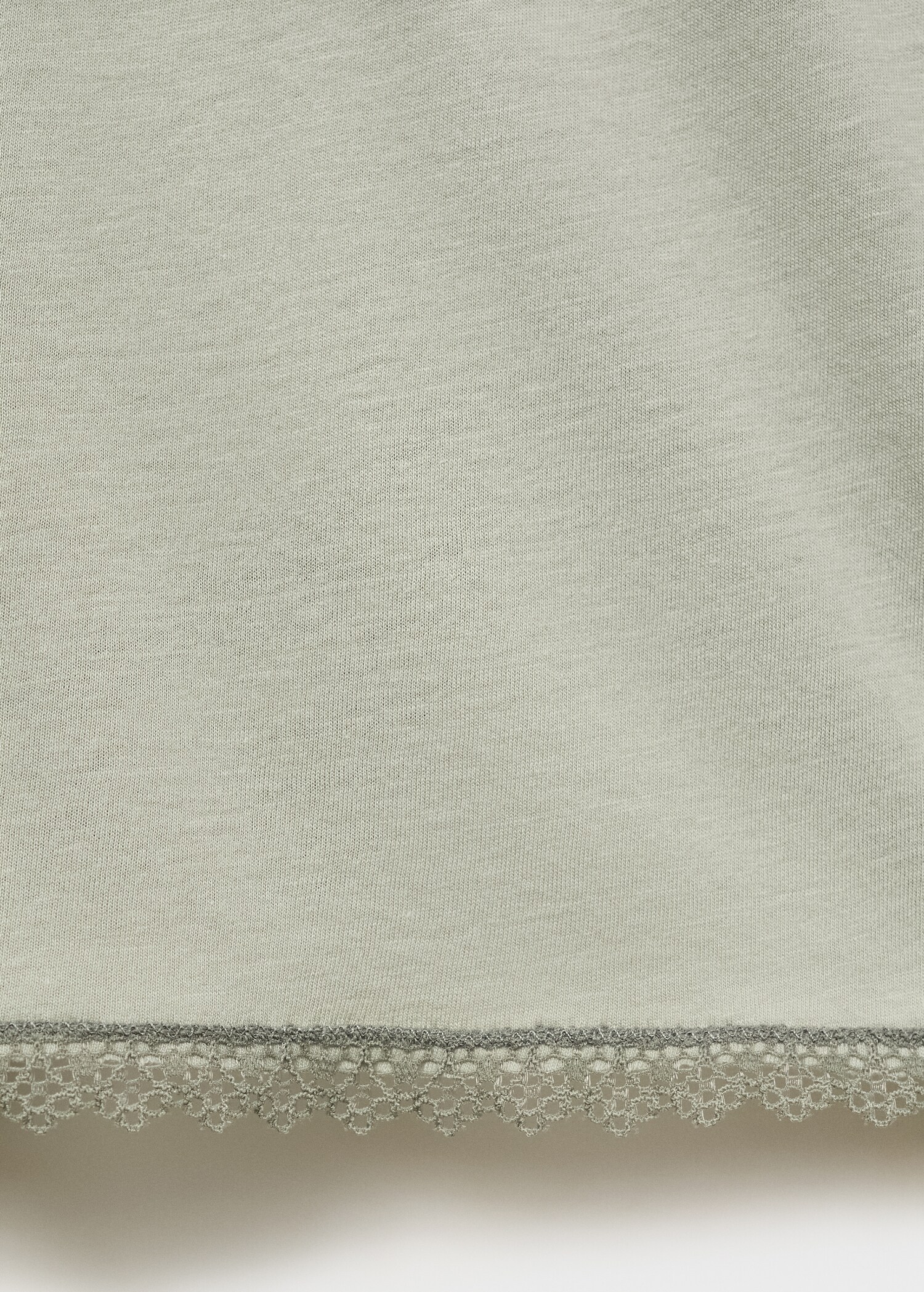 Shorts pijama algodón puntilla contratono - Detalle del artículo 8