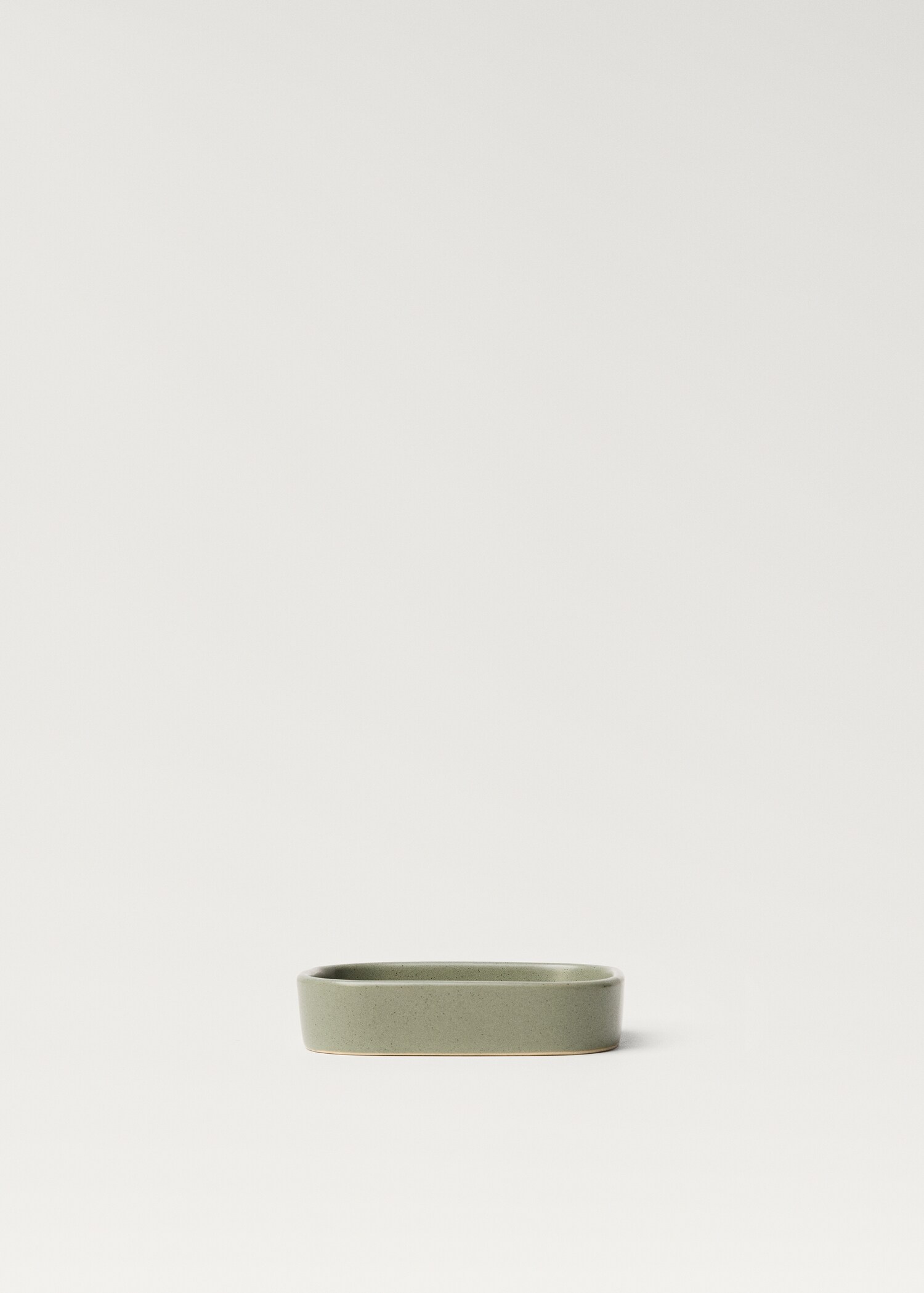 Striped stoneware soap dish - Article without model