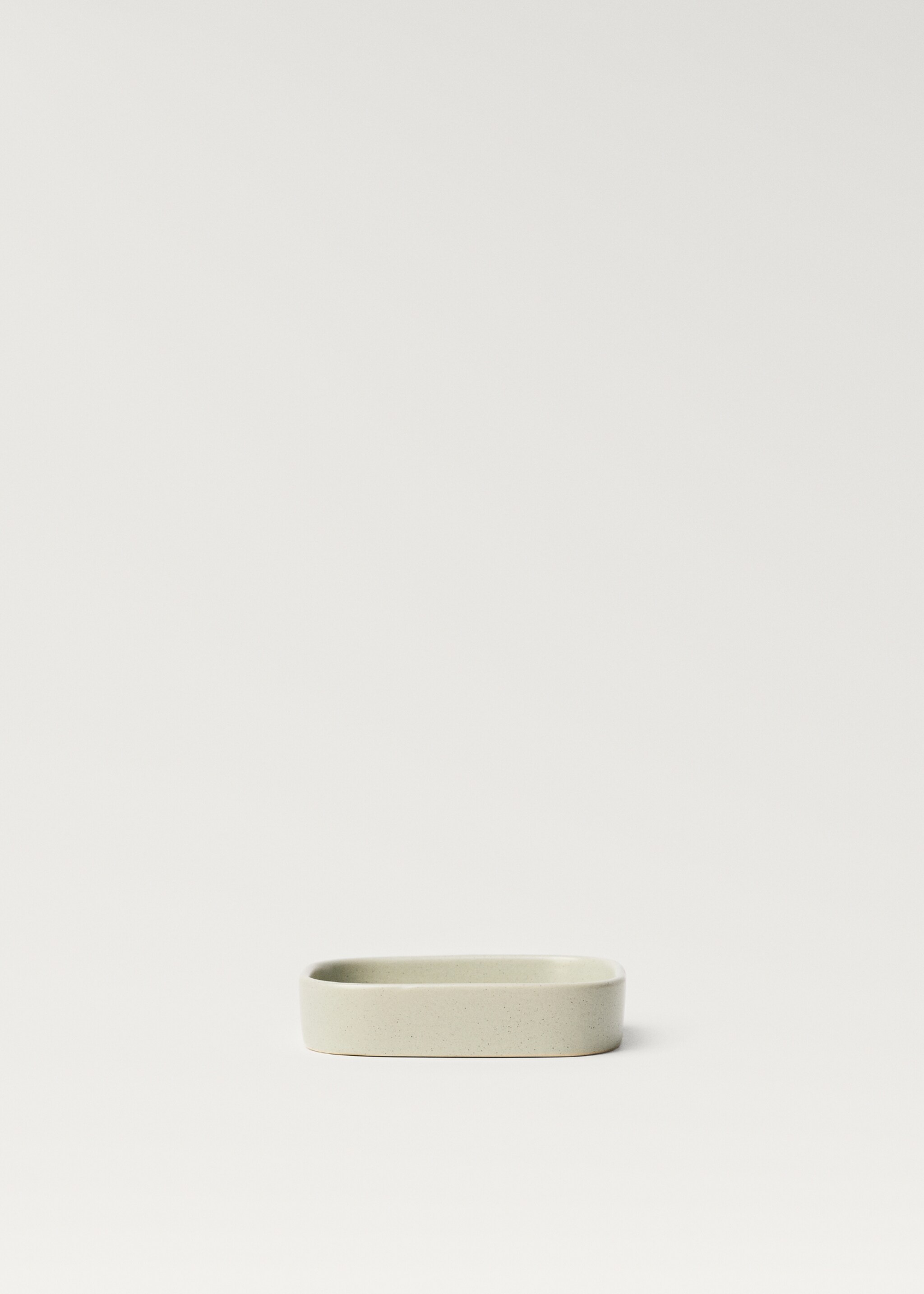 Striped stoneware soap dish - Article without model