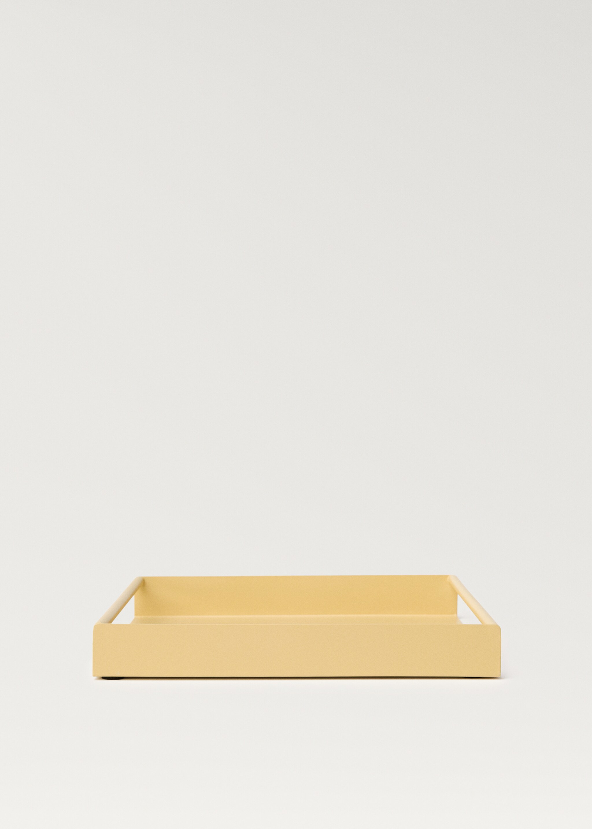 Metal tray with square handles - Article without model