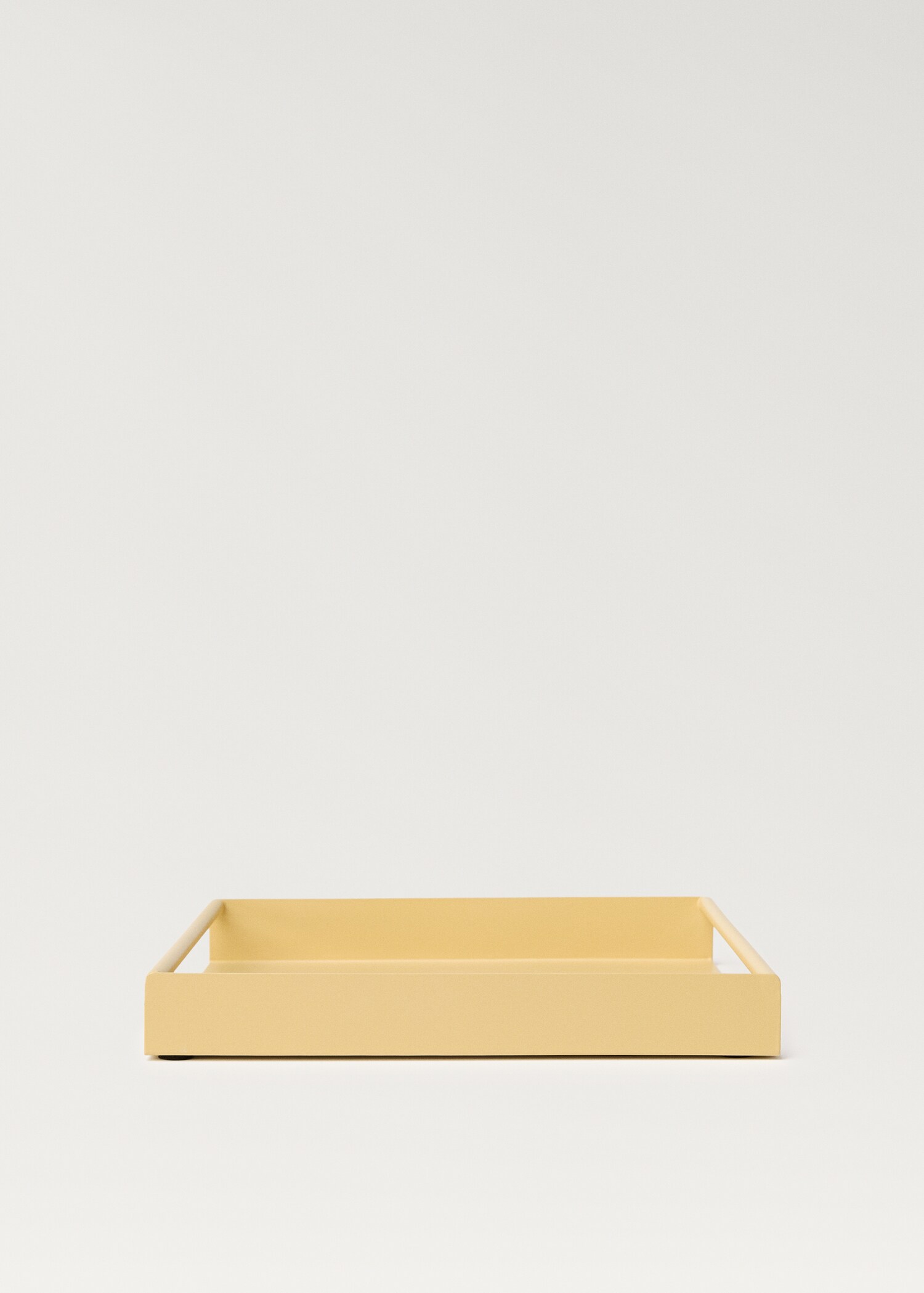 Metal tray with square handles - Article without model