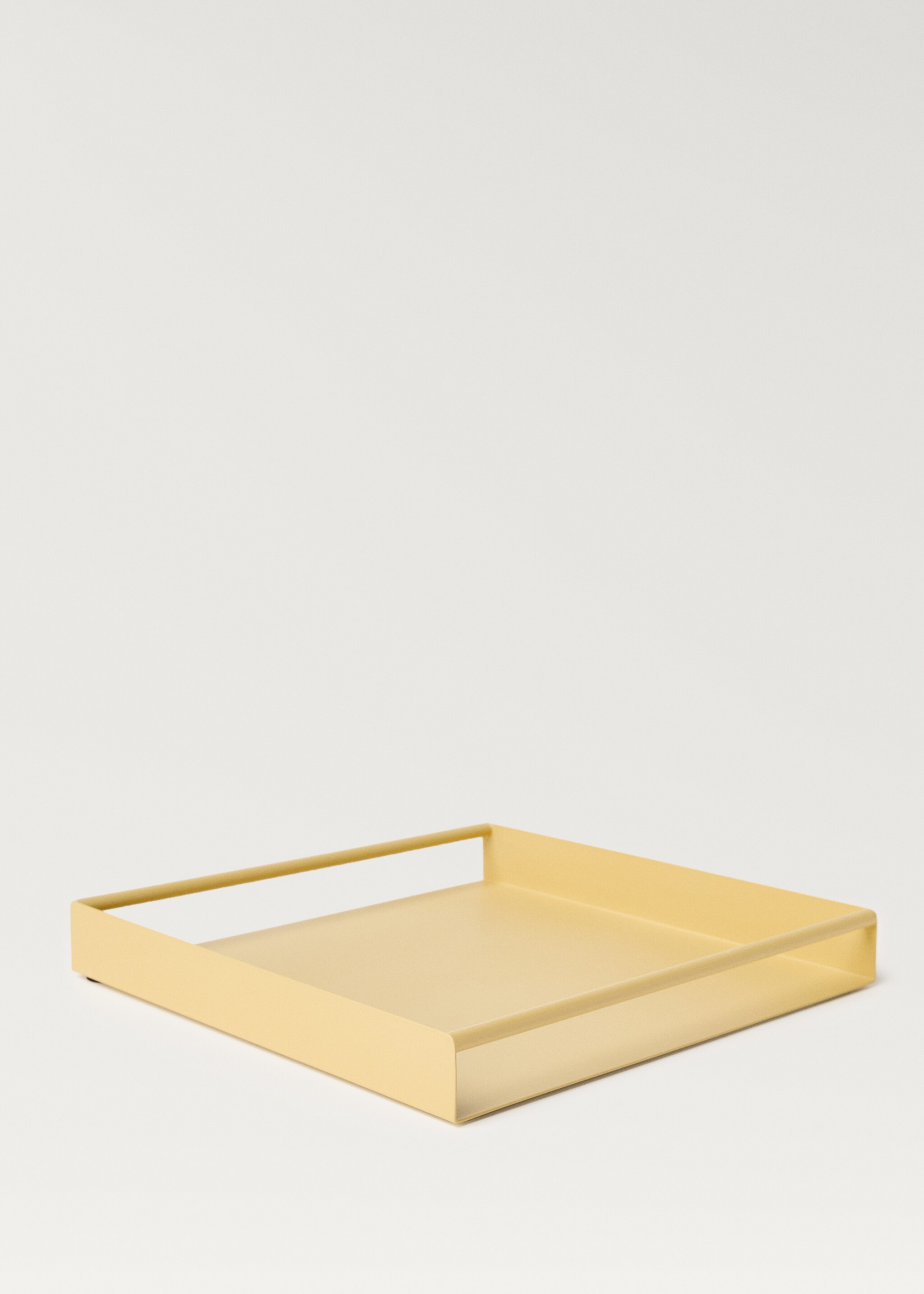 Metal tray with square handles - Details of the article 2