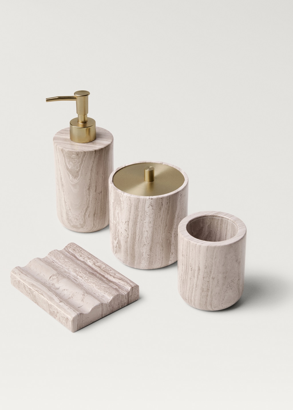 Marble soap dispenser