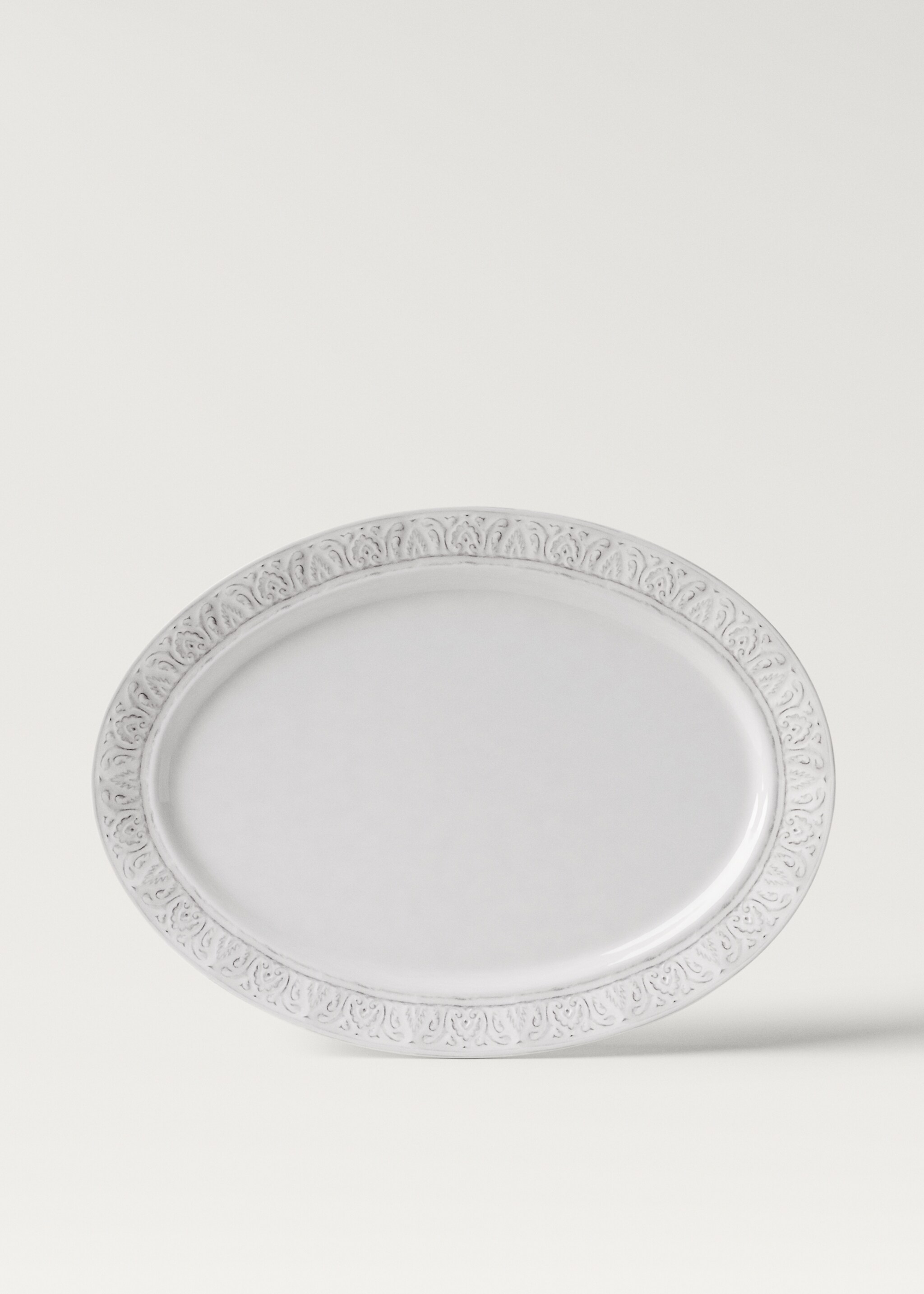 Stoneware decorative border tray - Article without model