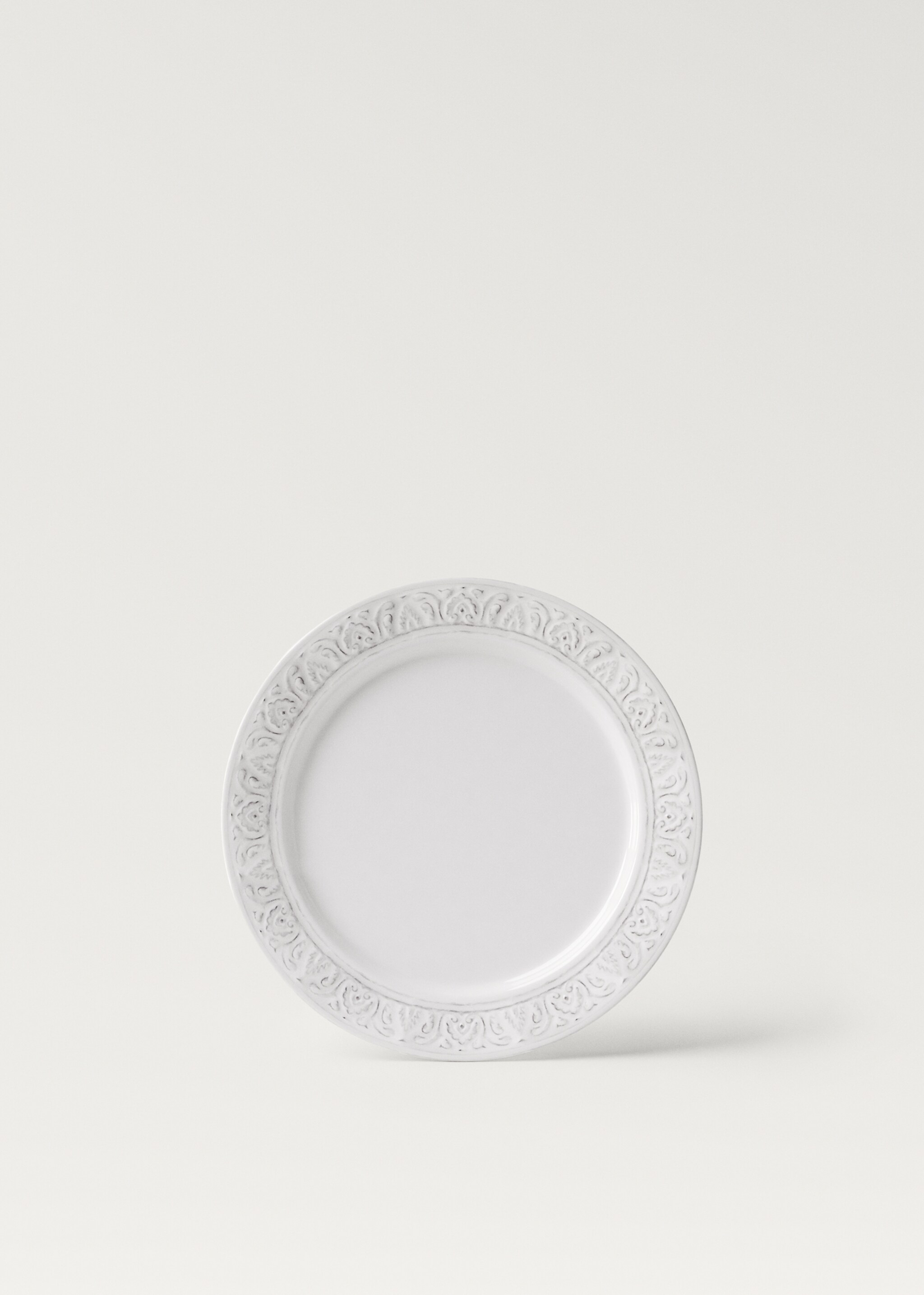 Plato postre gres cenefa - Artículo sin modelo
