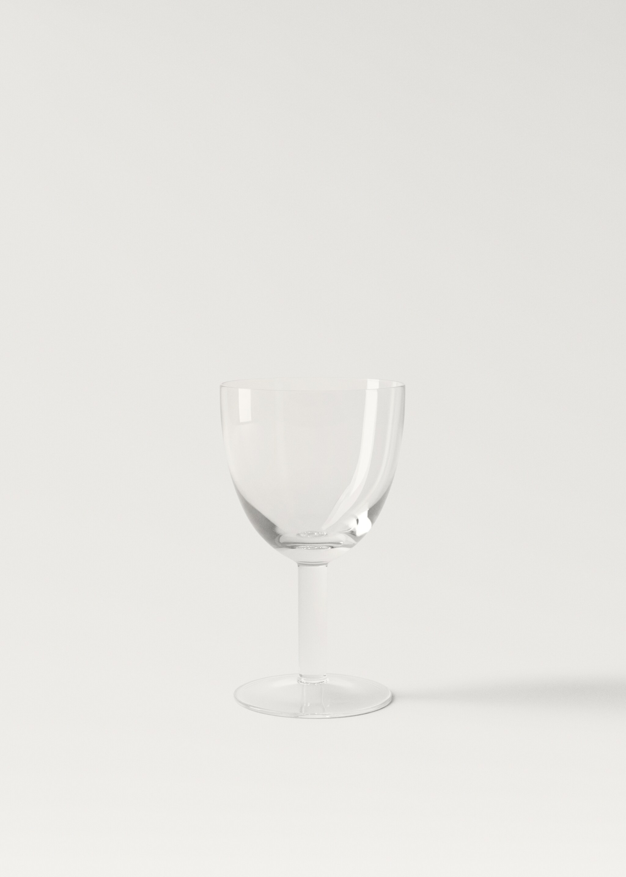 Copa vidrio soplado a mano baja - Artículo sin modelo, Gris hielo. Ref: 87072975-00.