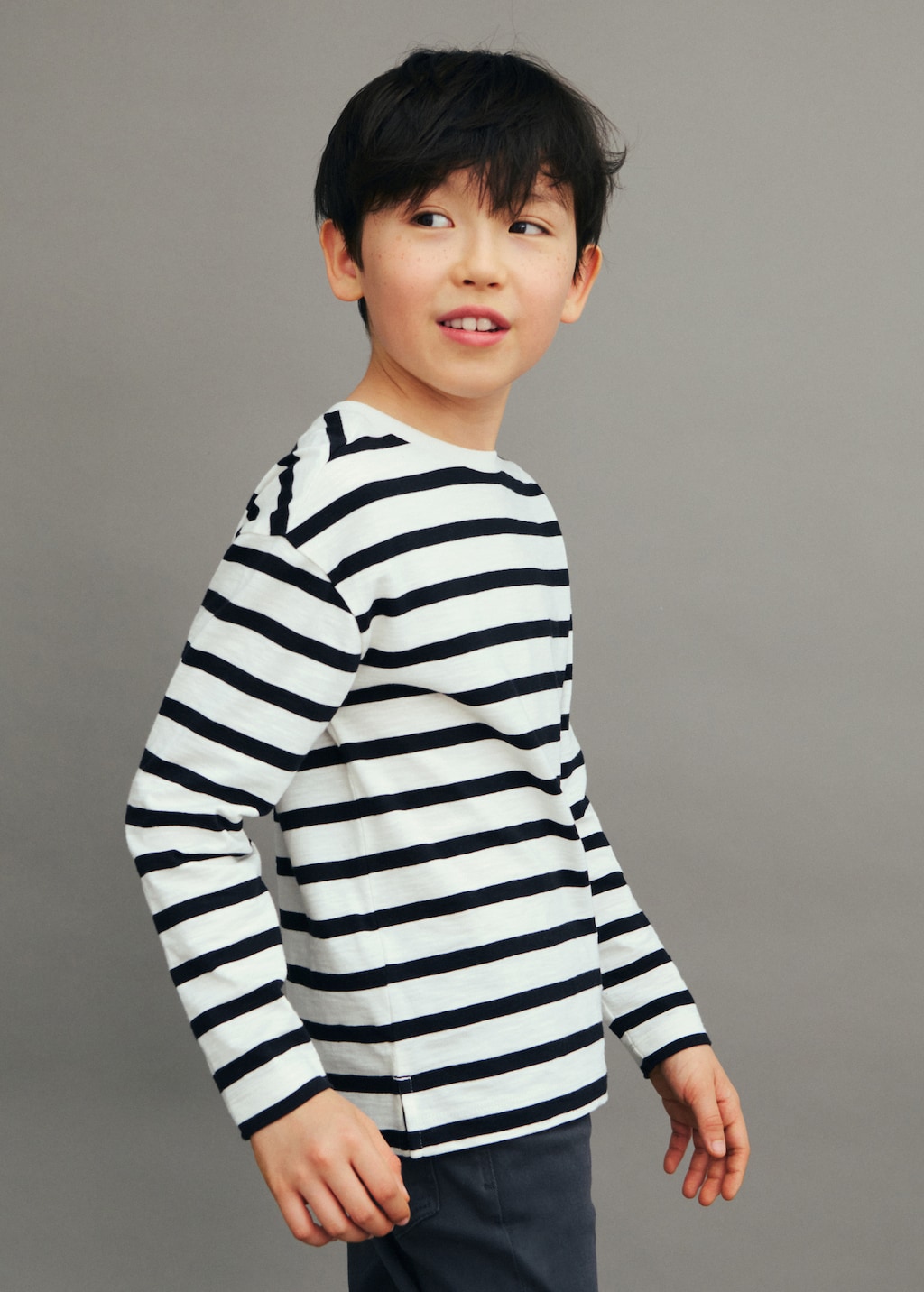 Striped Long Sleeves T shirt Kids MANGO India striped-long-sleeves-t-shirt-kids-mango-india