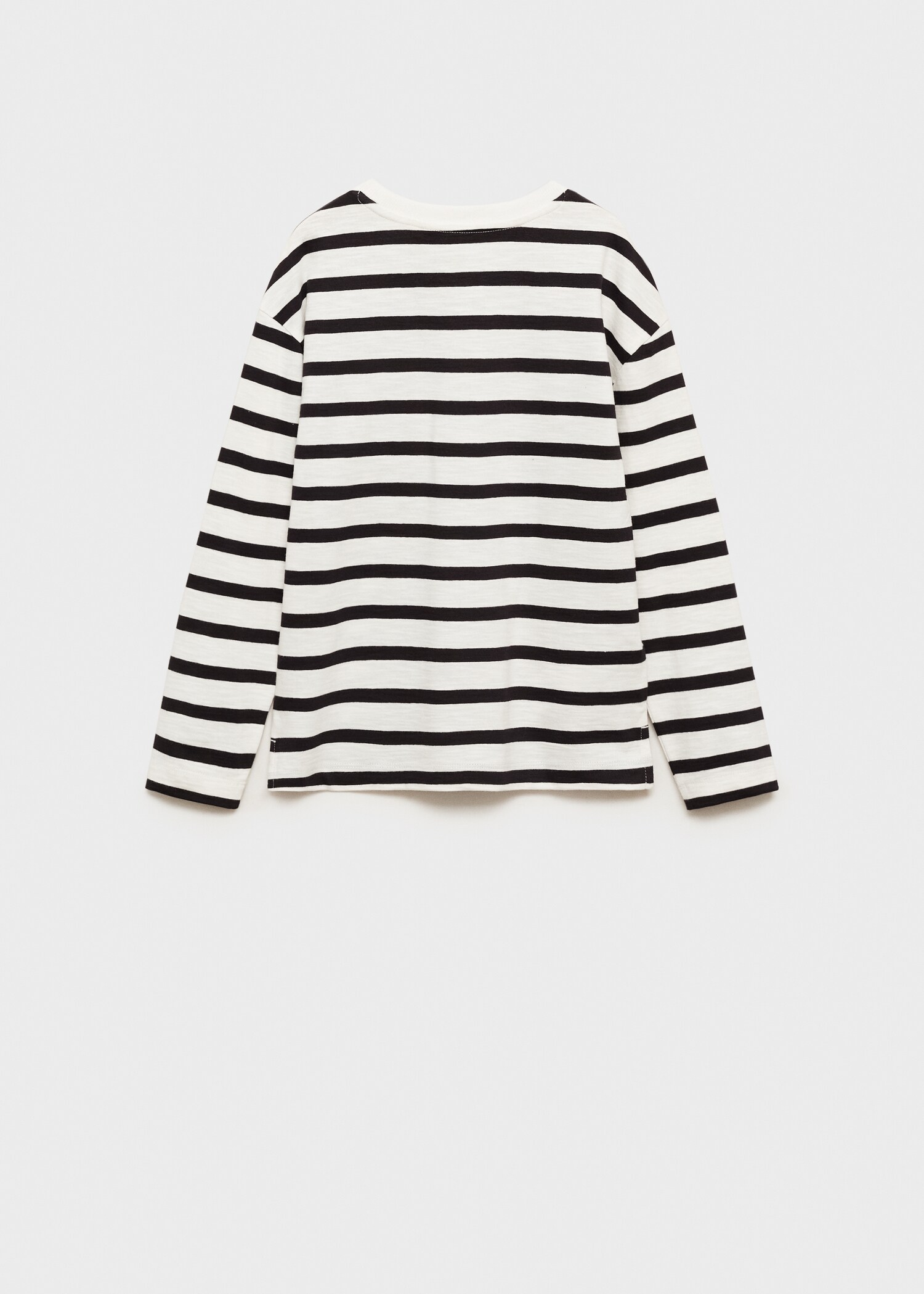 Striped long sleeves t-shirt - Reverse of the article