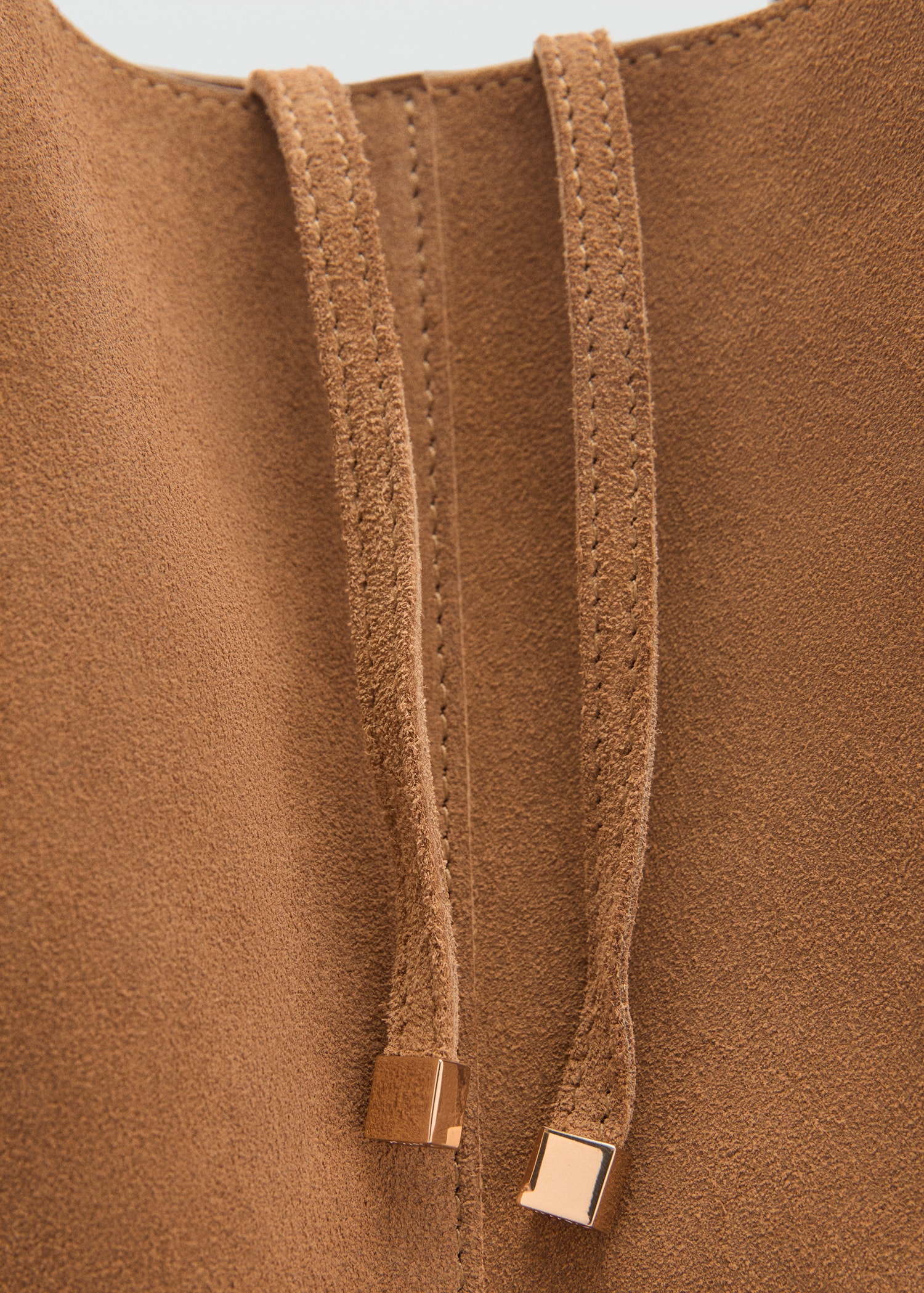 Suede shopper bag - Details of the article 2