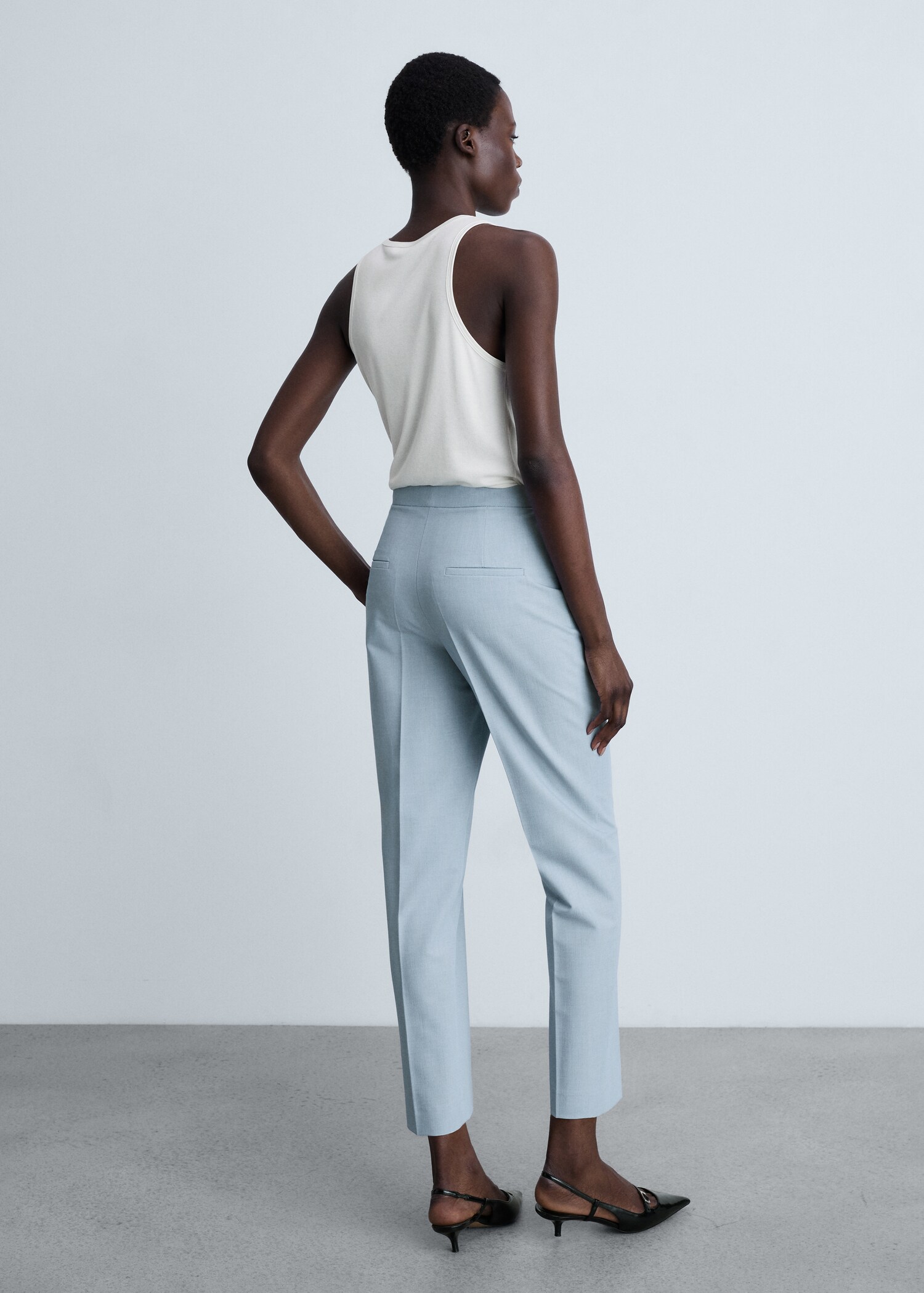 Pantalón recto traje - Reverso del artículo