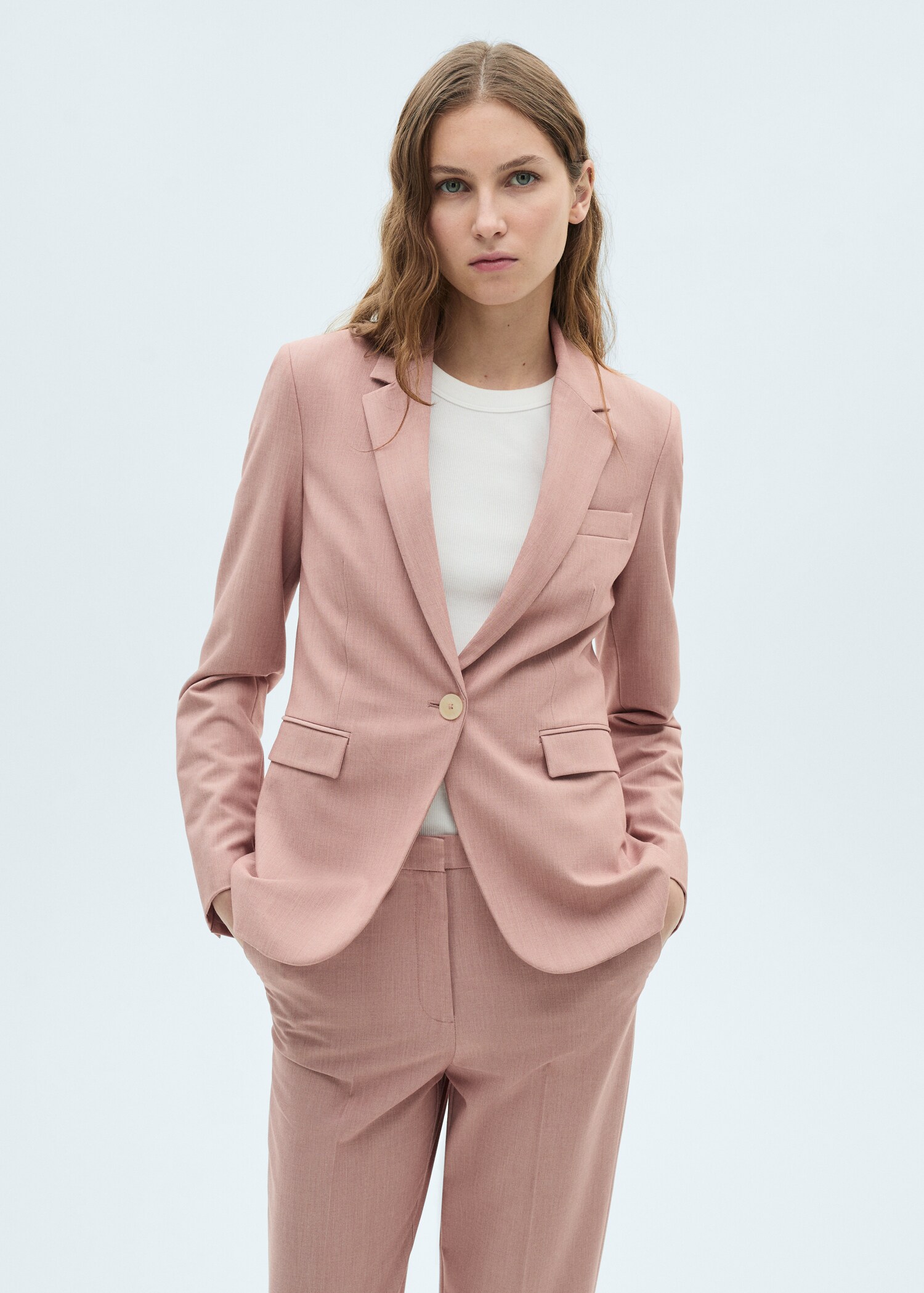 Straight suit trousers - Details of the article 1