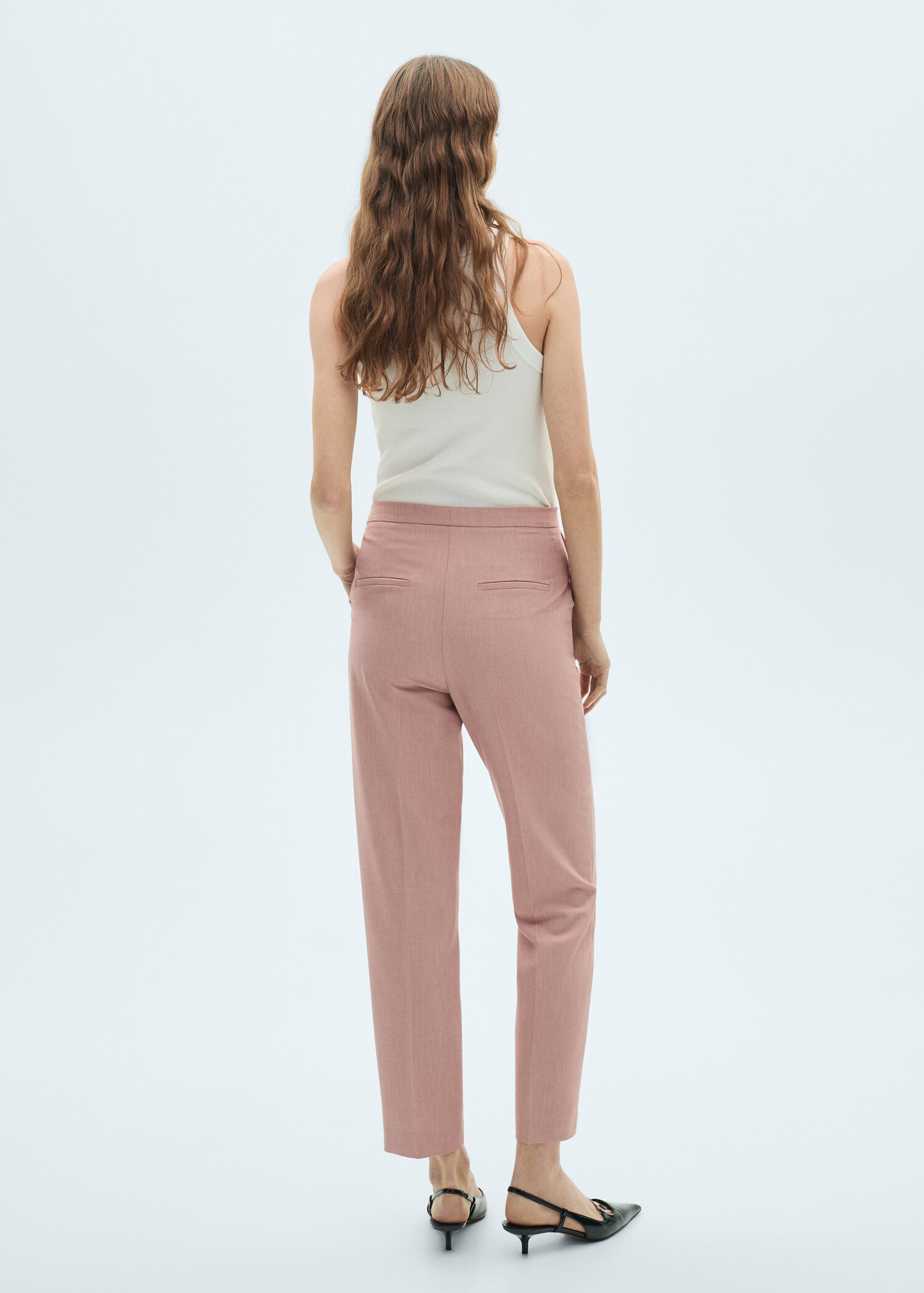 Straight suit trousers - Reverse of the article