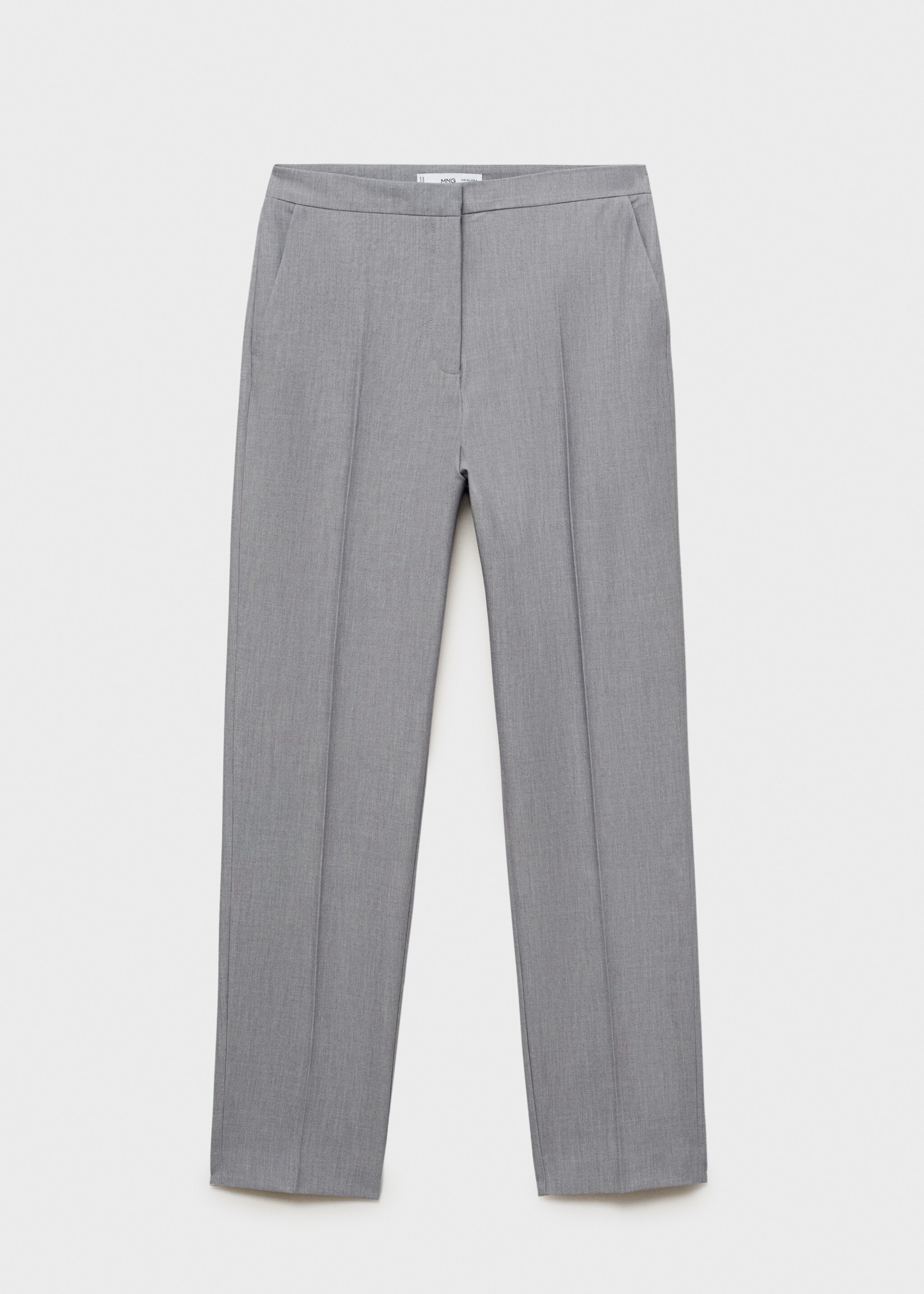 Straight suit trousers - Article without model, Grey. Ref: 87073292-00.