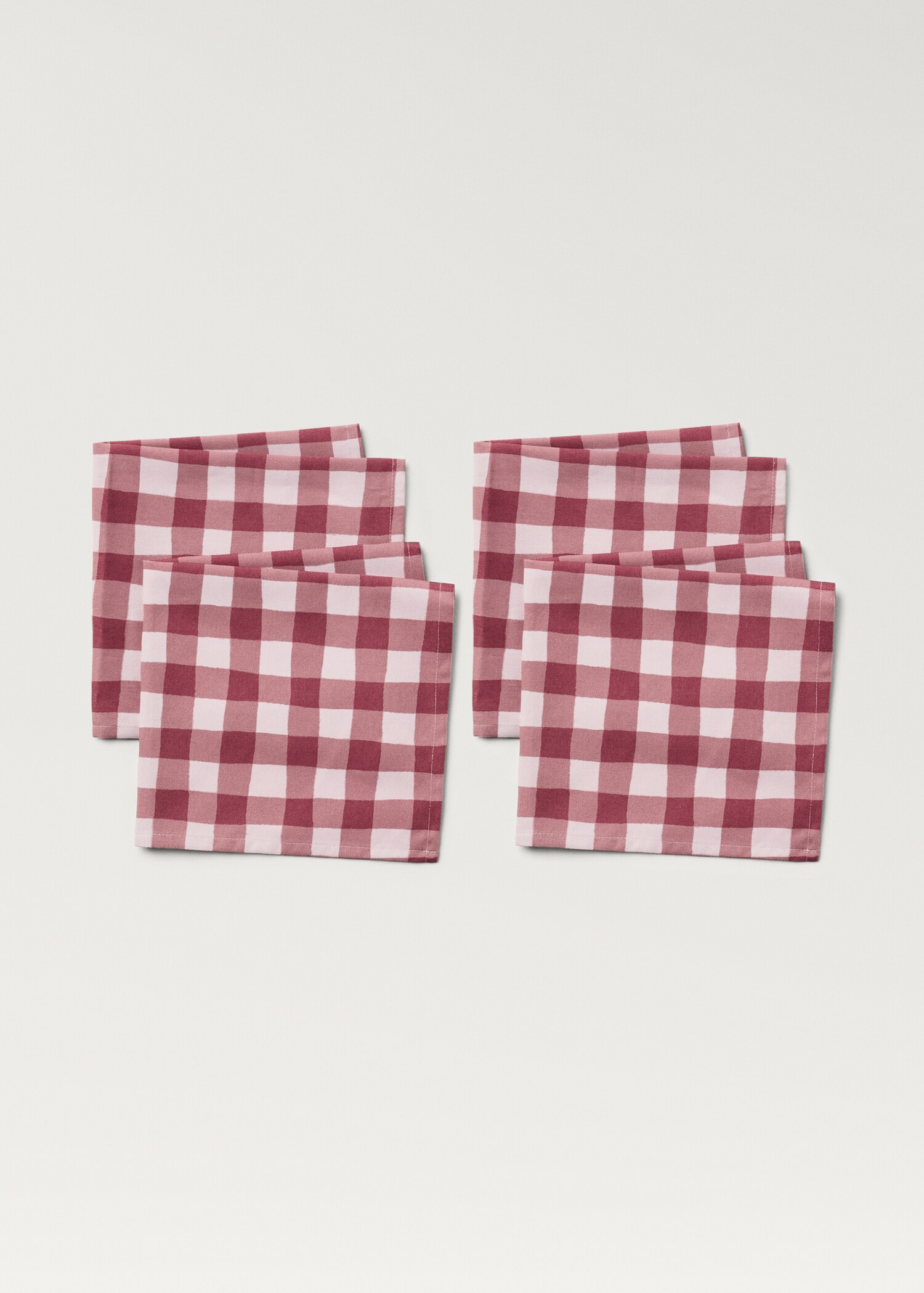 Serviettes de table coton à carreaux - Détail de l'article 1