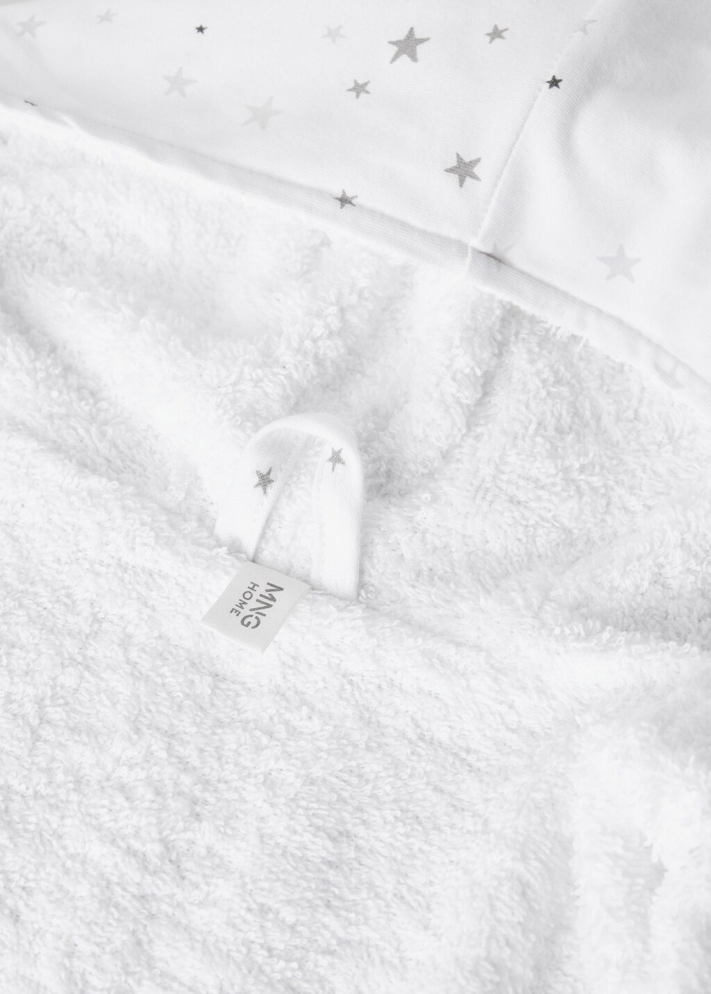 Children’s cotton bathrobe with star print