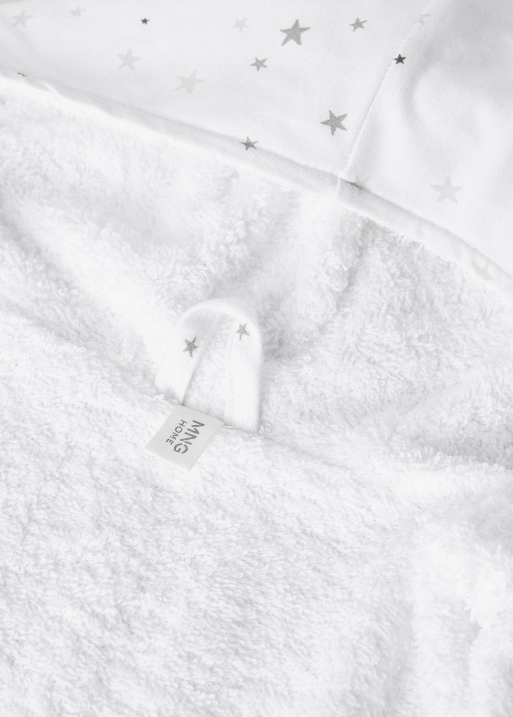 Children’s cotton bathrobe with star print