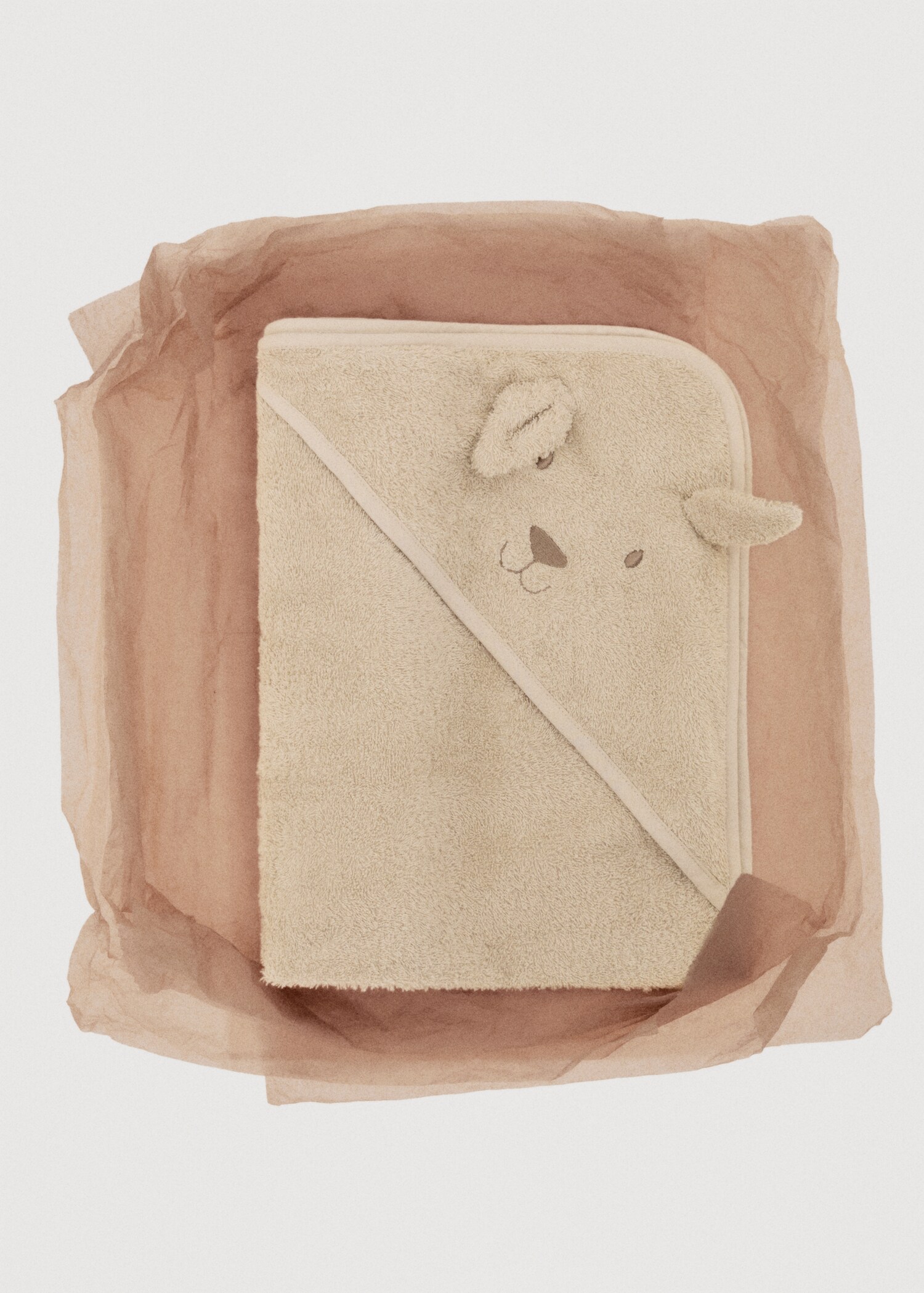Terry towelling bath cape with ears - Details of the article 7