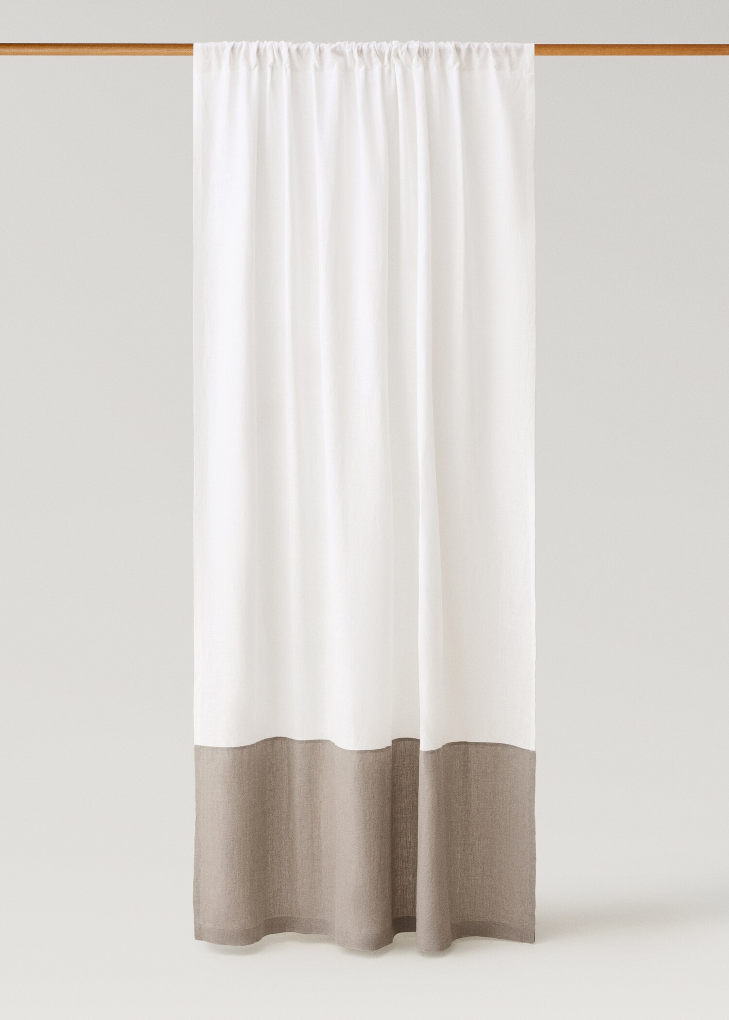 Reversible linen curtain - Article without model