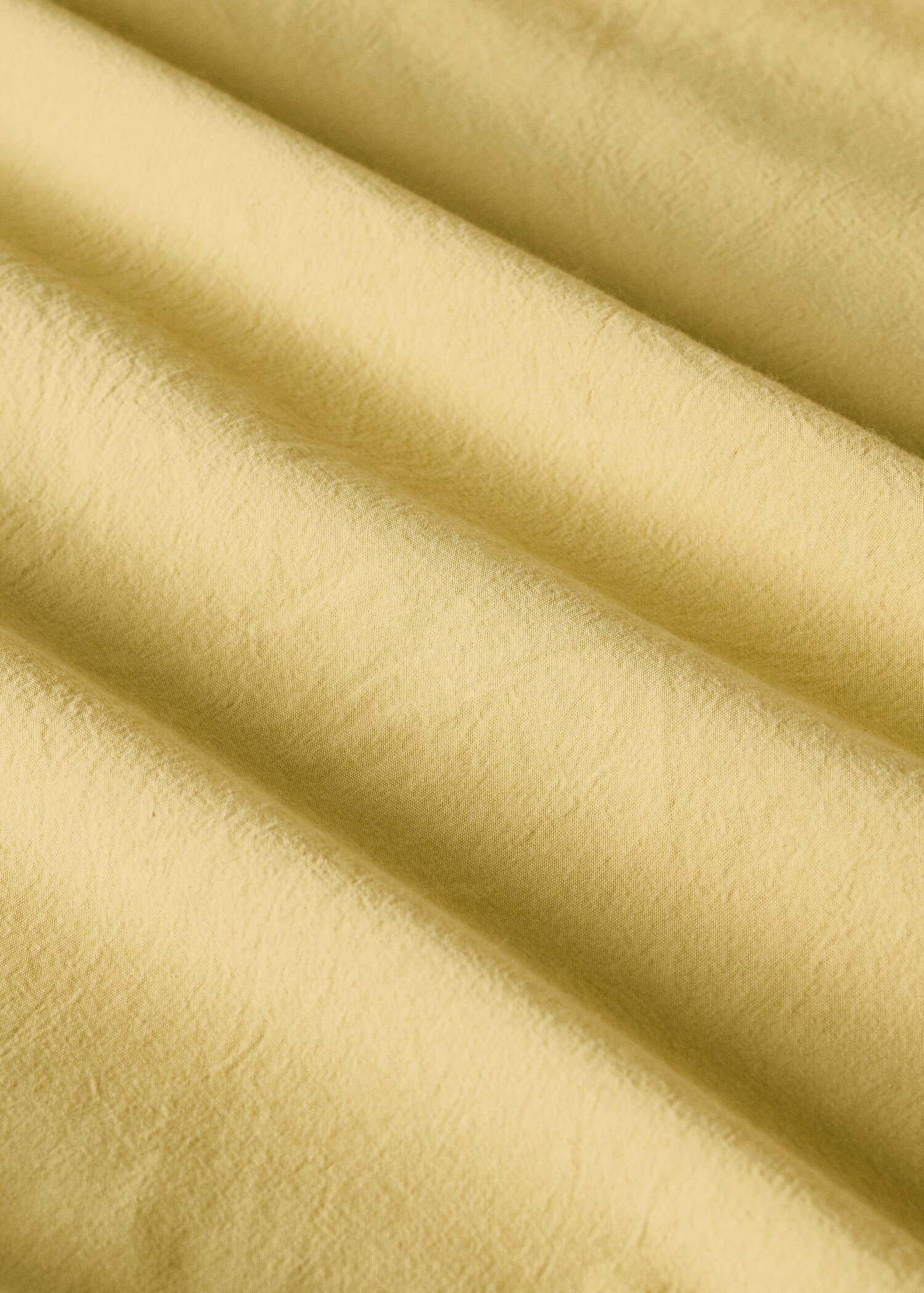 Washed cotton double-stitched fitted sheet for cot - Details of the article 2