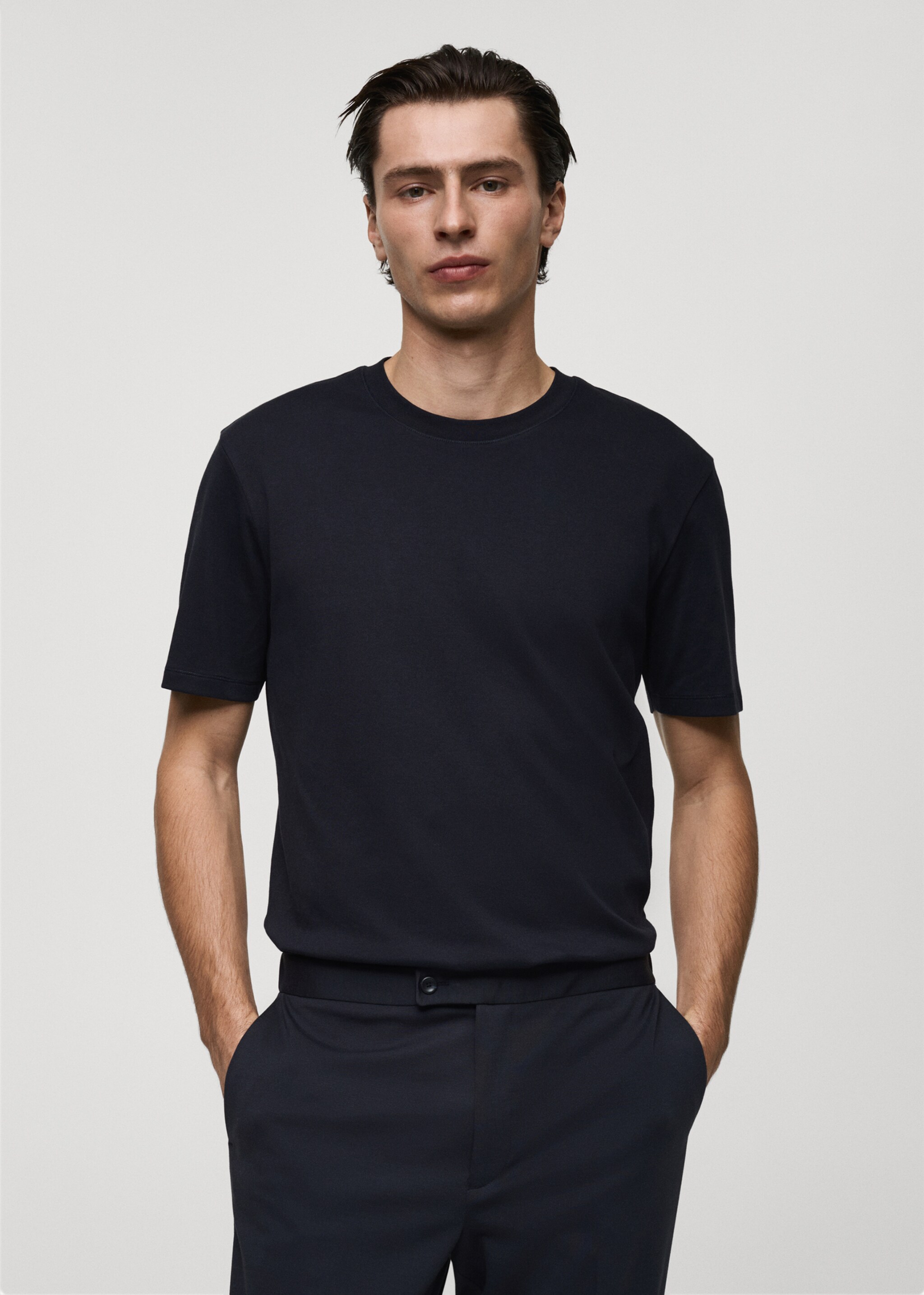 Medium weight regular fit T-shirt - Medium plane