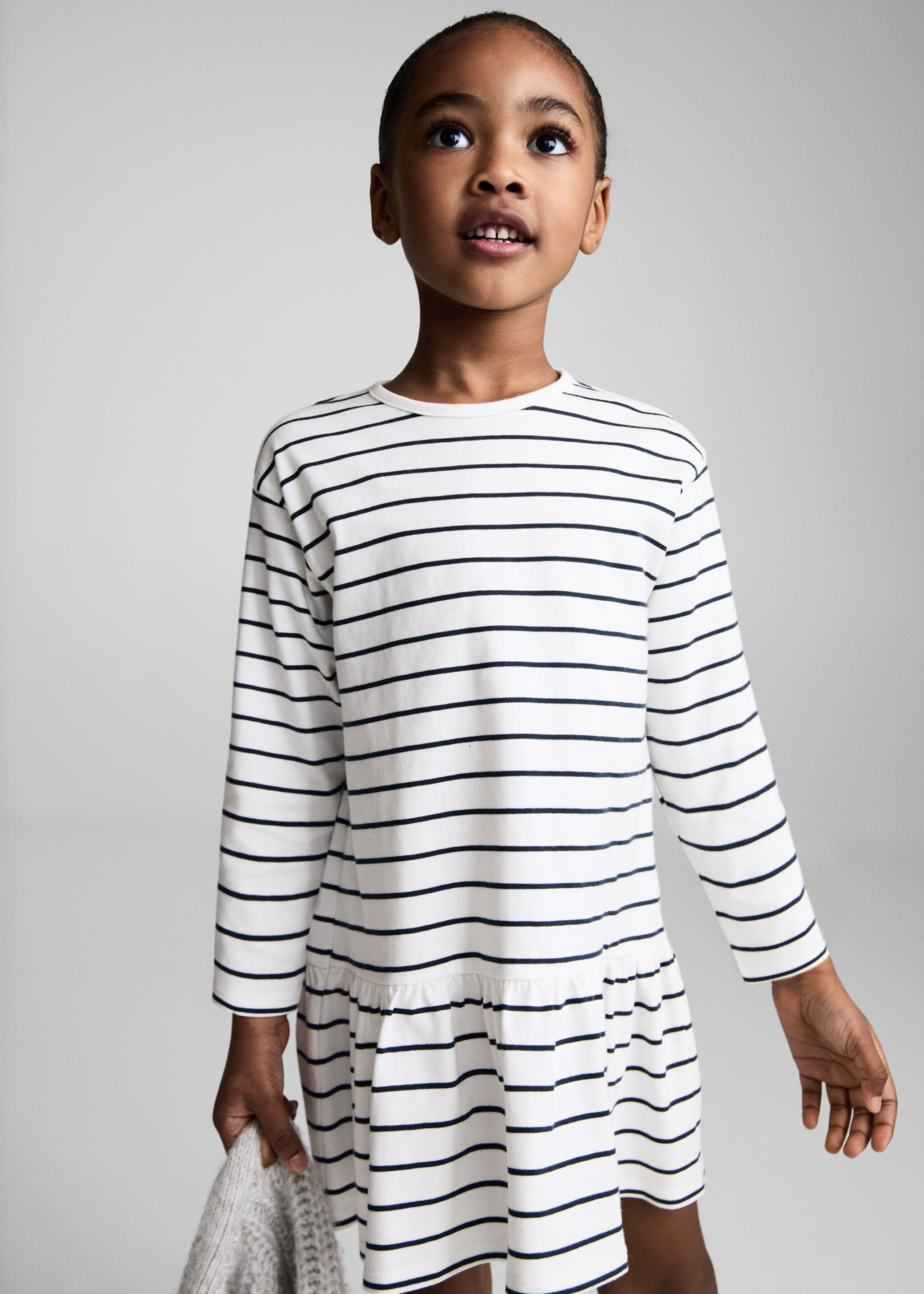 Striped cotton dress - Medium plane