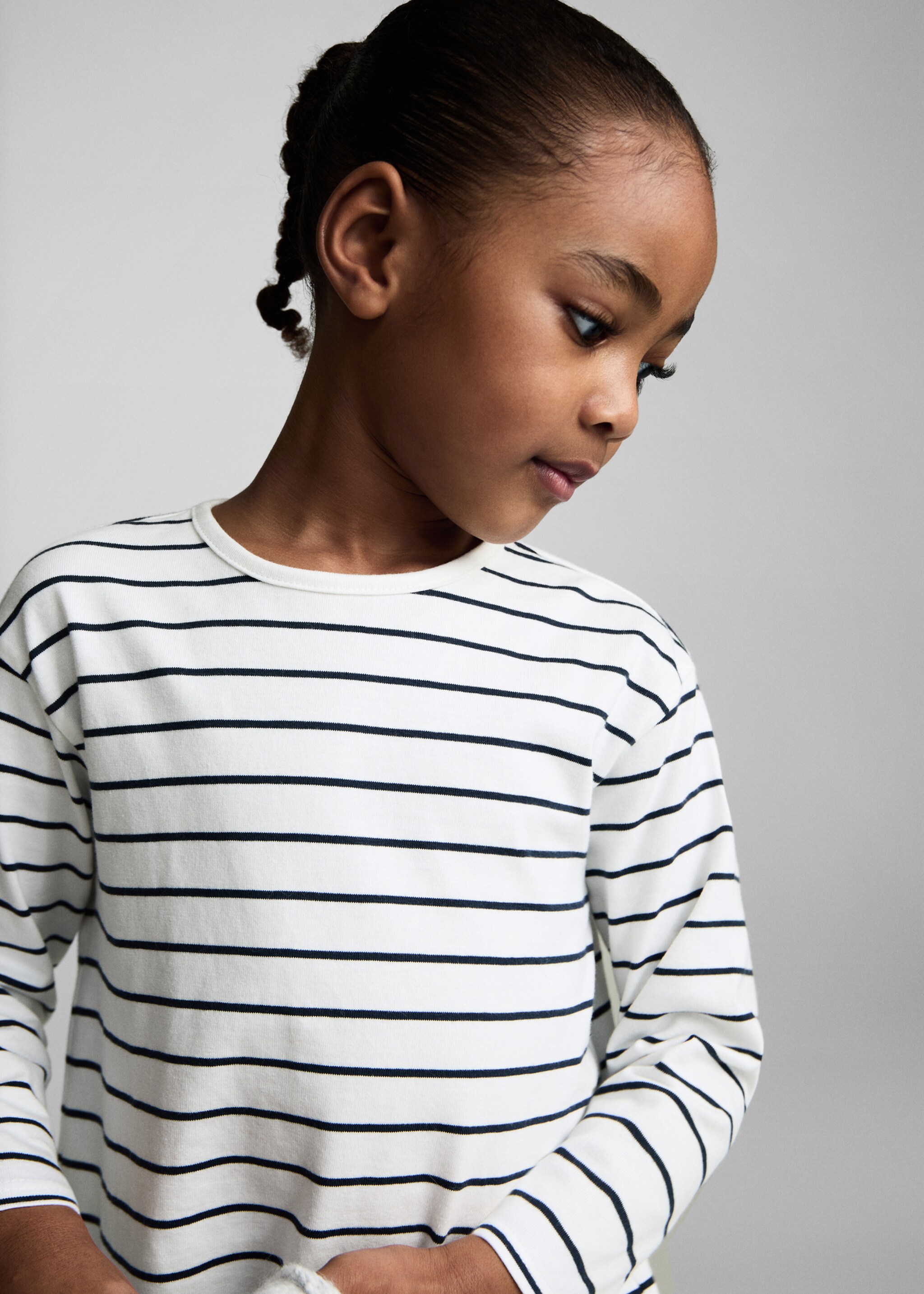 Striped cotton dress - Details of the article 1