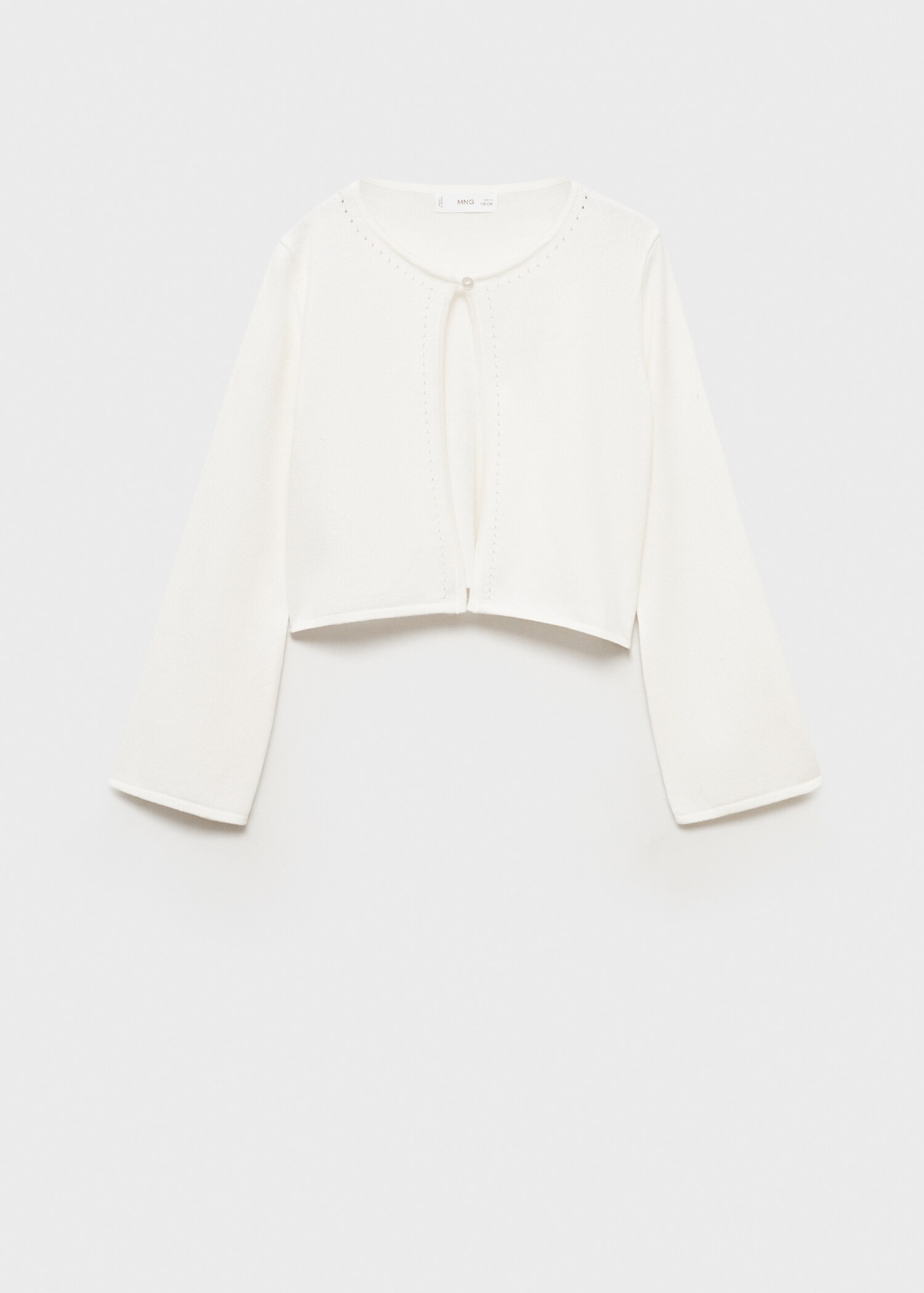 Fine-knit cotton cardigan - Article without model