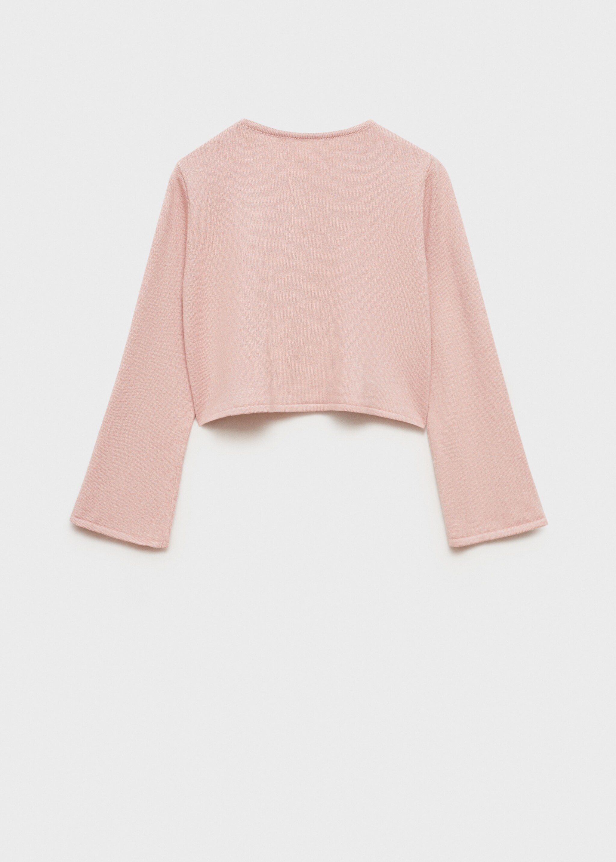 Fine-knit cotton cardigan - Reverse of the article
