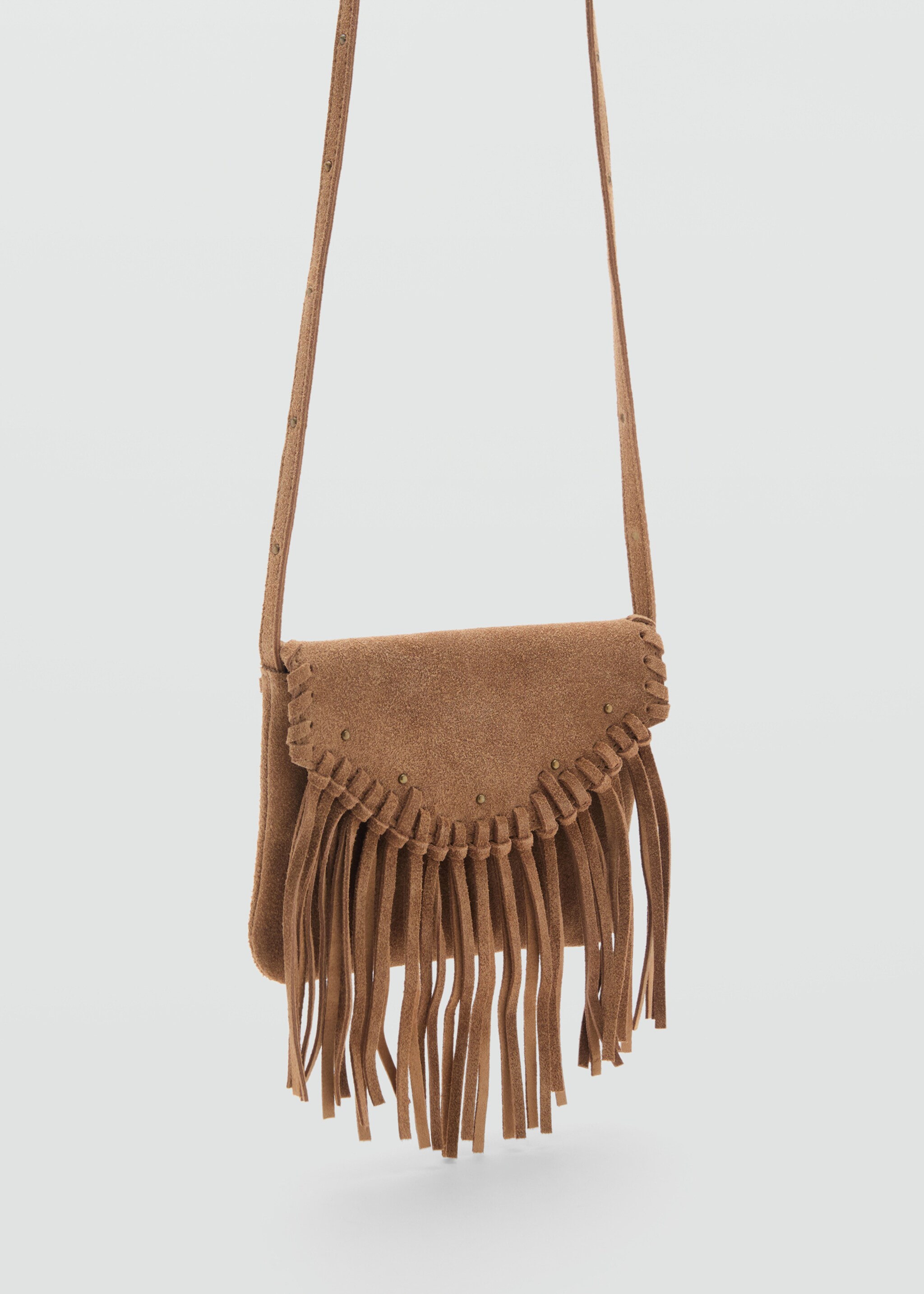 Leren tas met franjes - Middenvlak