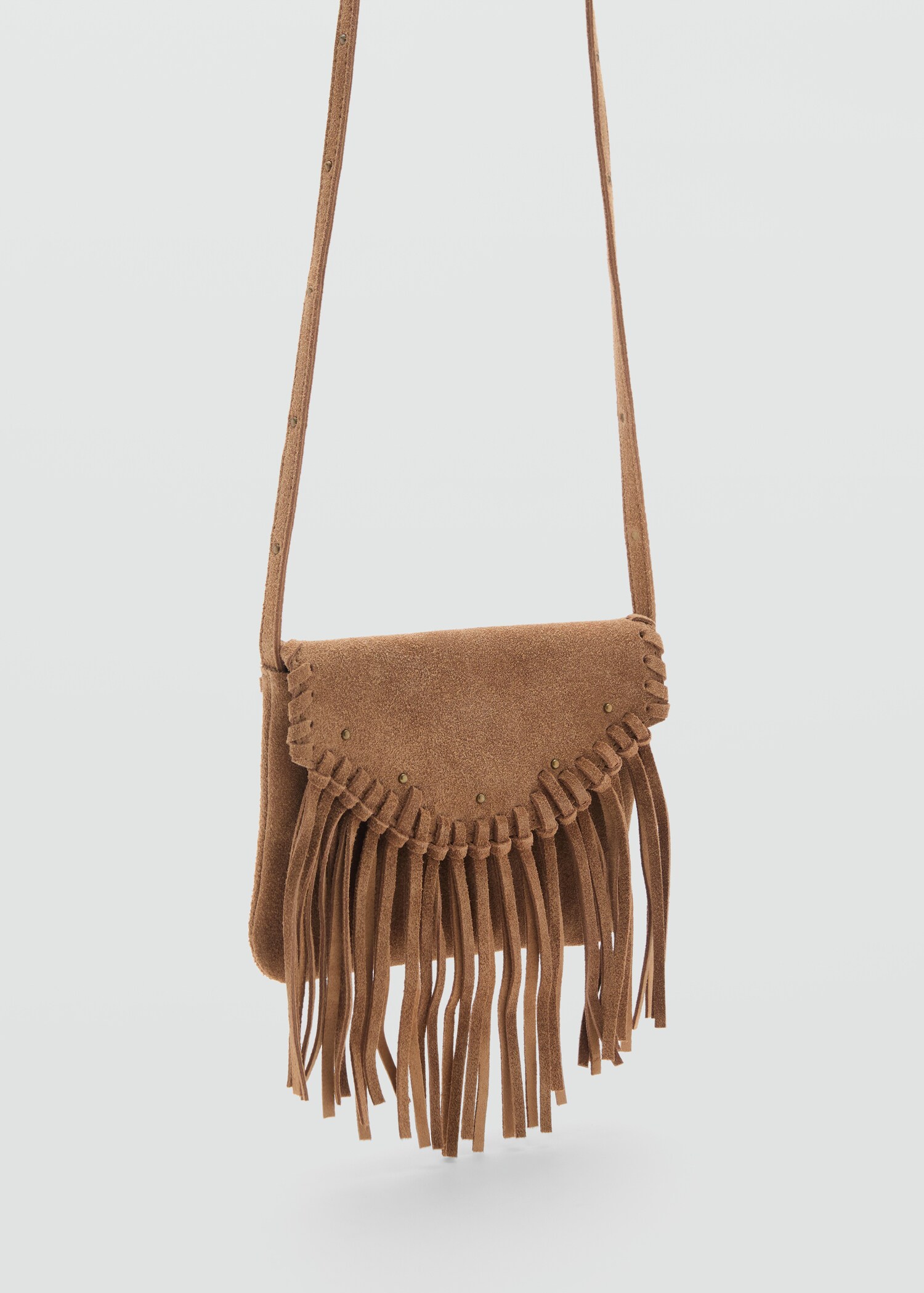 Leren tas met franjes - Middenvlak