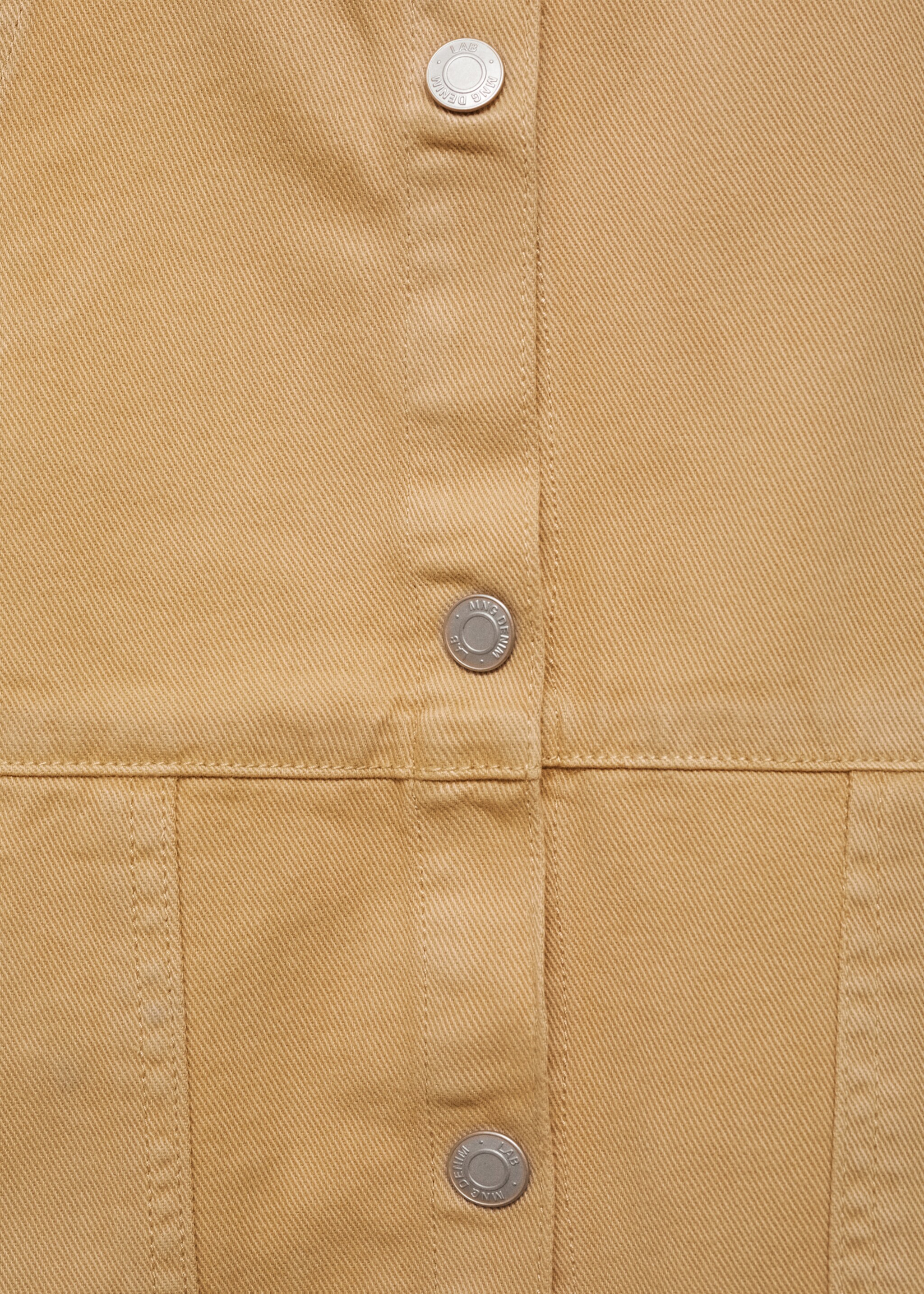 Short denim pinafore - Details of the article 0