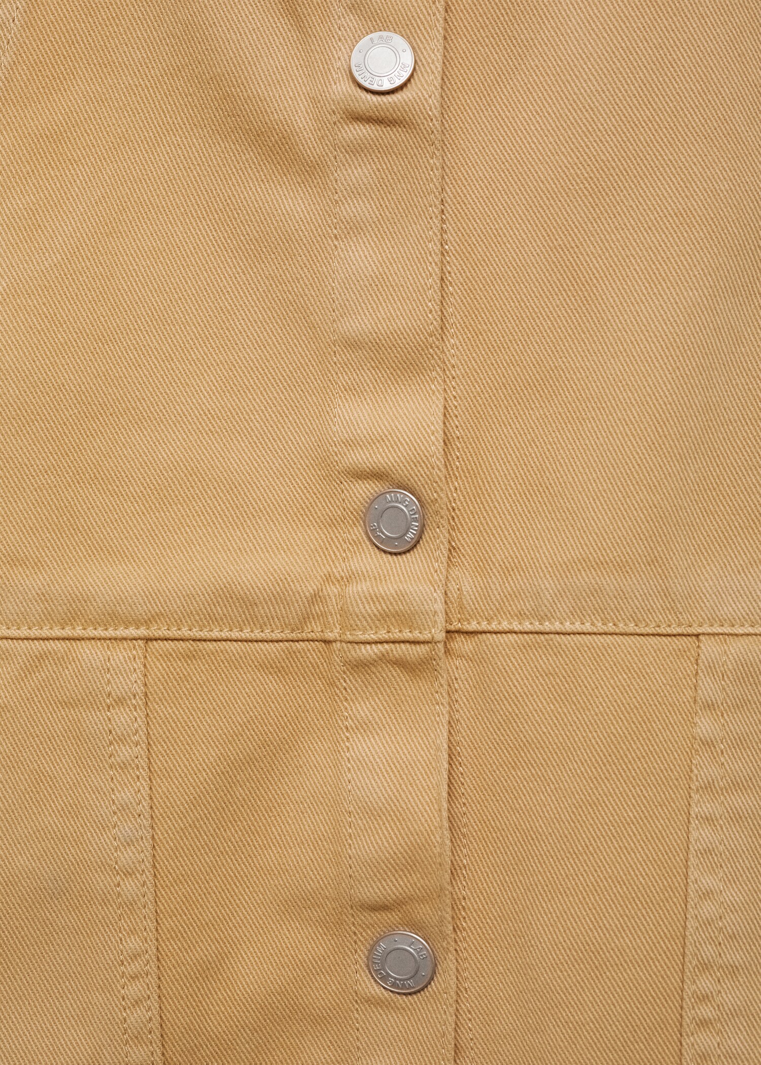 Short denim pinafore - Details of the article 0