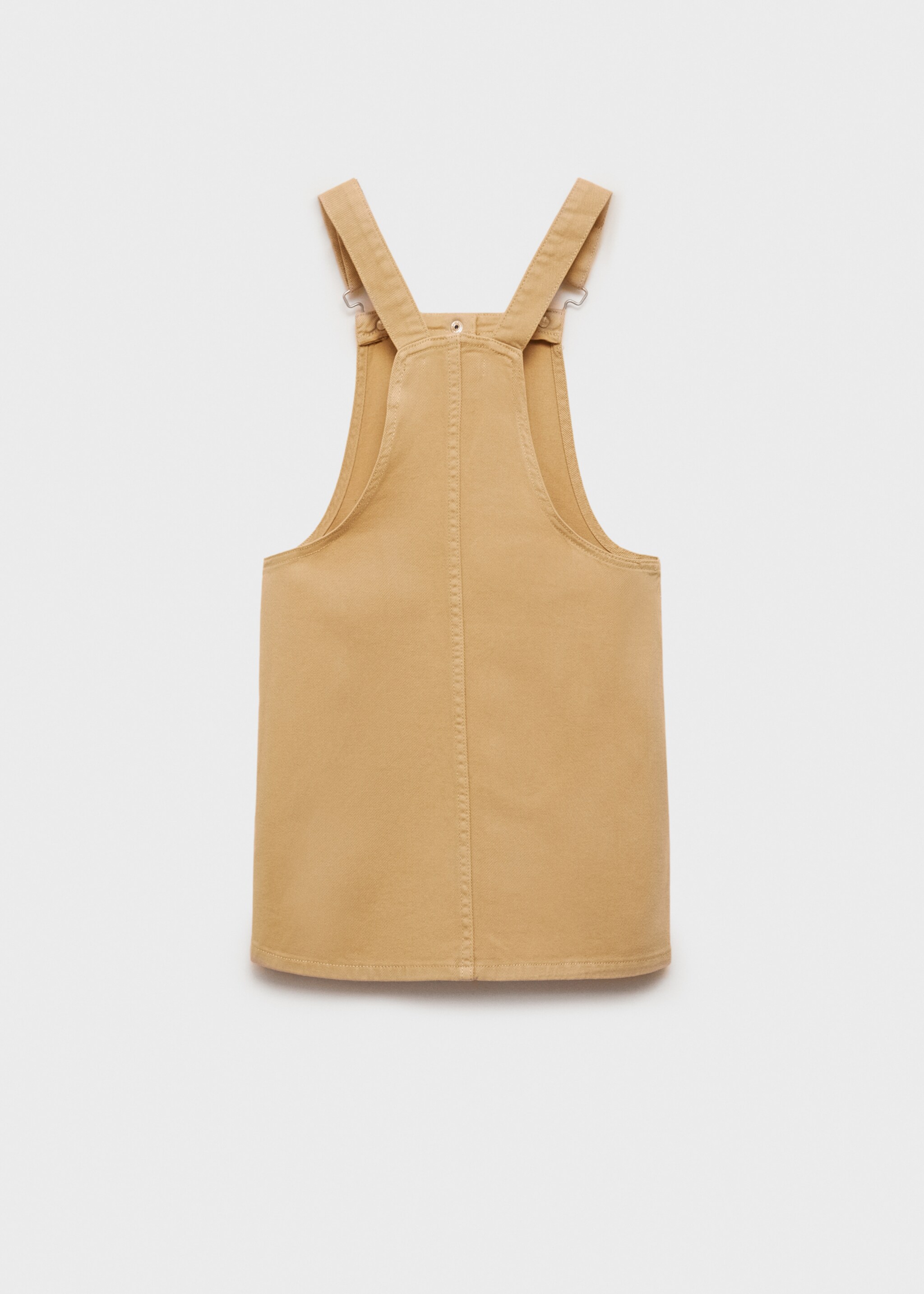 Short denim pinafore - Reverse of the article