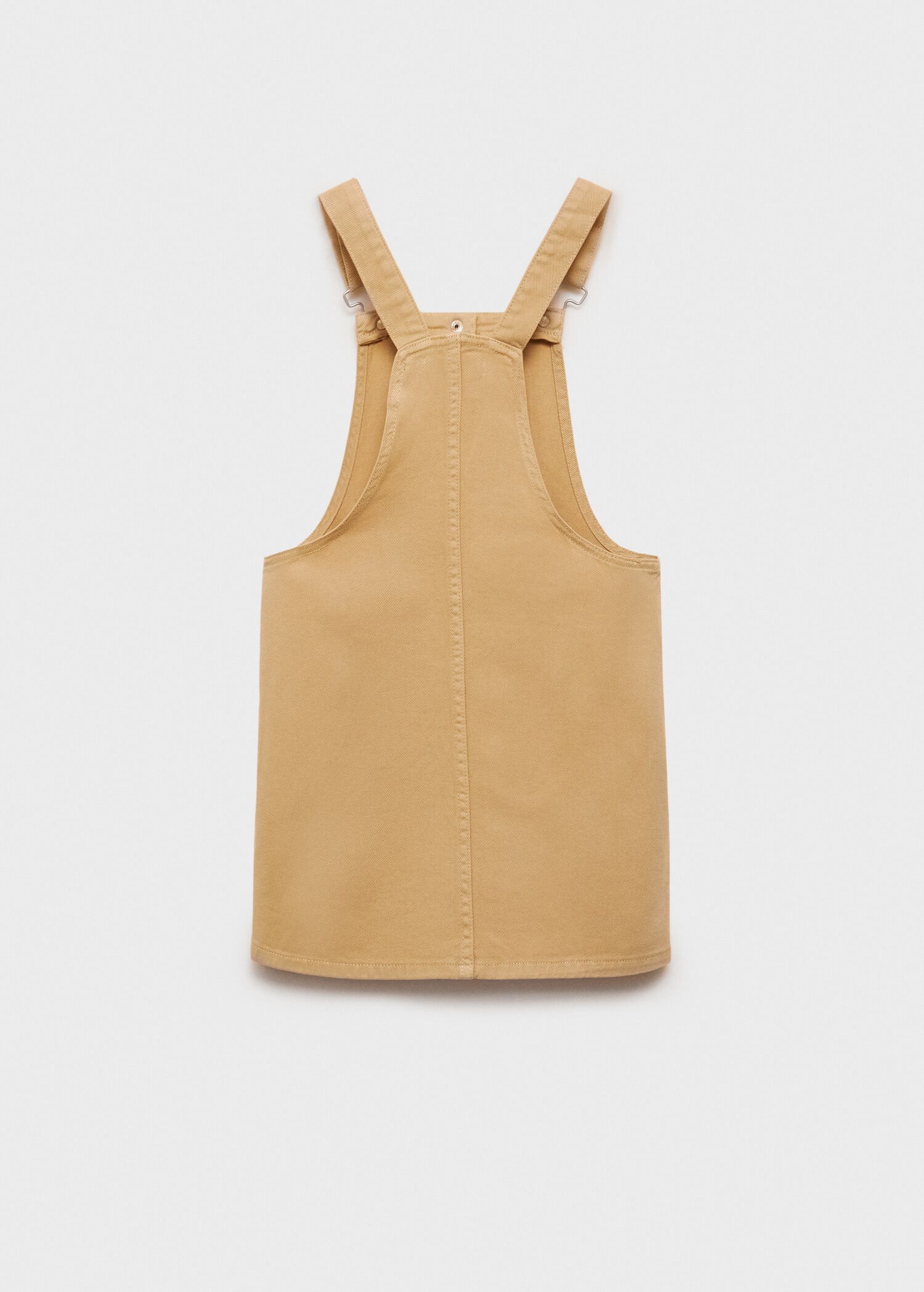 Short denim pinafore - Reverse of the article