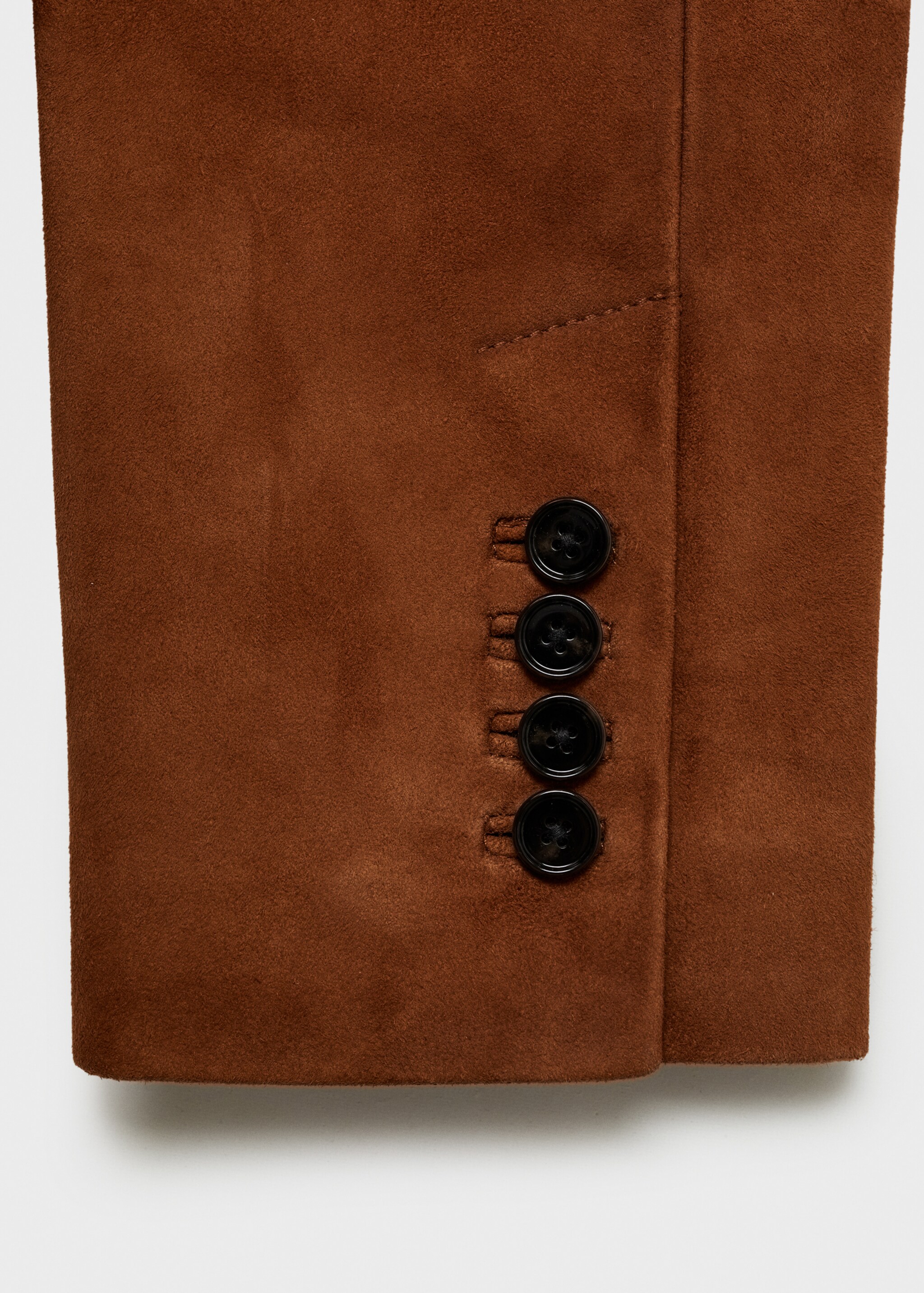 Straight suede jacket - Details of the article 0